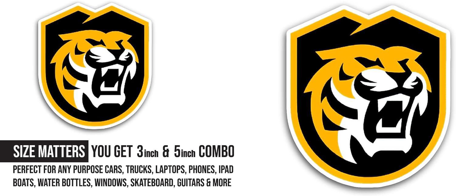 2 (Pieces) 3" and 5" Colorad0 College Sticker, Waterproof Vinyl Decals for Many Purpose Like Cars, Trucks, Laptops, Phones, Windows and More