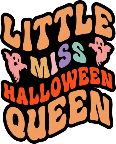 Inspirational Quote Little Miss Halloween Queen Motivational Sticker Vinyl Decal Motivation Stickers- 5