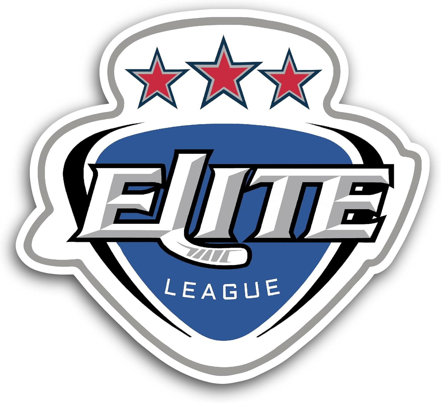2 (Pieces) 3" and 5" Elite Ice H0ckey League Sticker, Waterproof Vinyl Decals for Many Purpose Like Cars, Trucks, Laptops, Phones, Windows and More