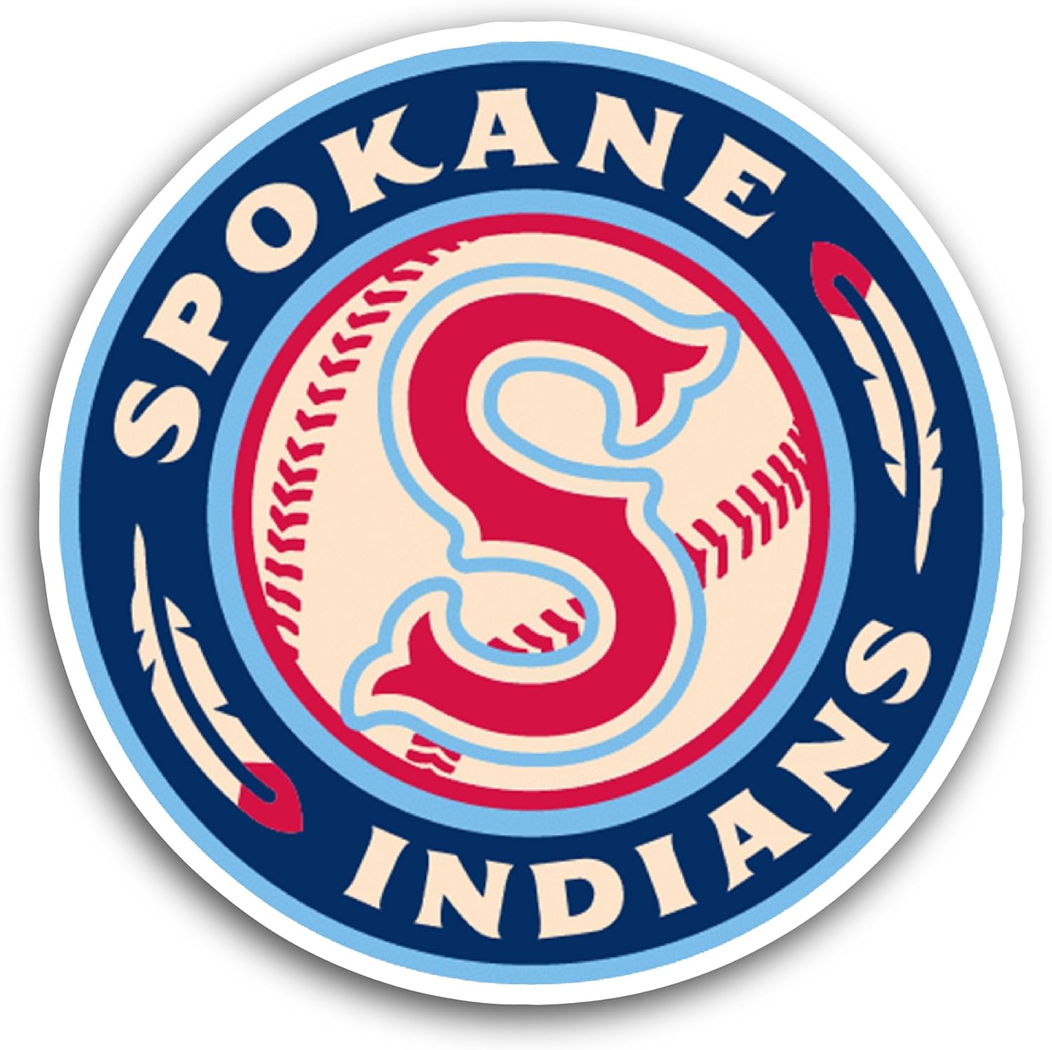 2 (Pieces) 3" and 5" Sp0kane Logo Sticker, Waterproof Vinyl Decals for Many Purpose Like Cars, Trucks, Laptops, Phones, Windows and More