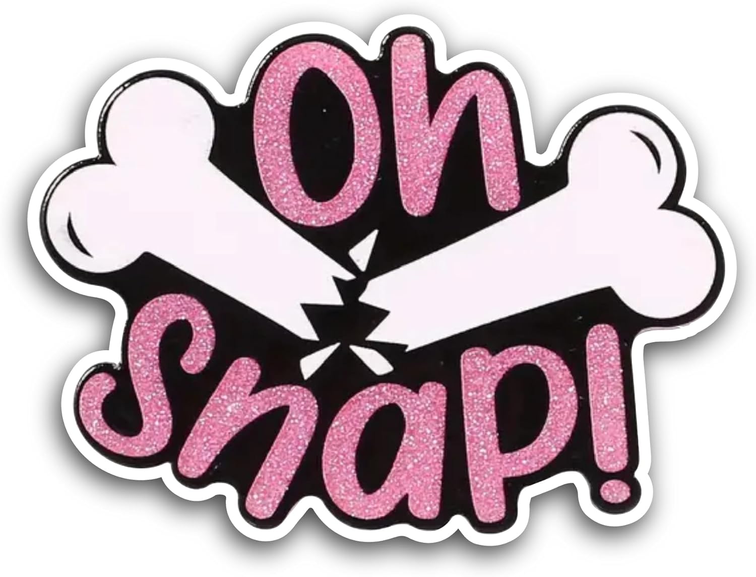 2 (Pieces) 3" and 5" Oh Snap Sticker, Waterproof Vinyl Decals for Many Purpose Like Cars, Trucks, Laptops, Phones, Windows and More