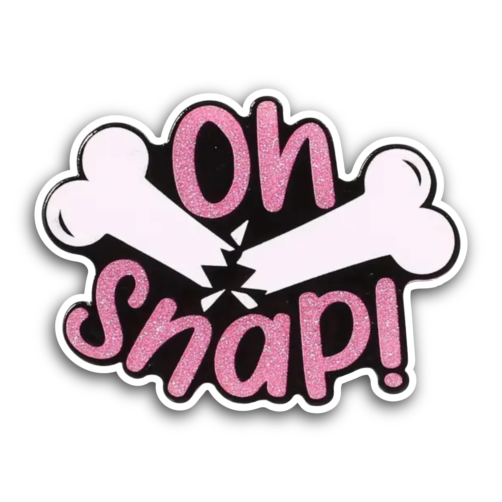 2 (Pieces) 3" and 5" Oh Snap Sticker, Waterproof Vinyl Decals for Many Purpose Like Cars, Trucks, La