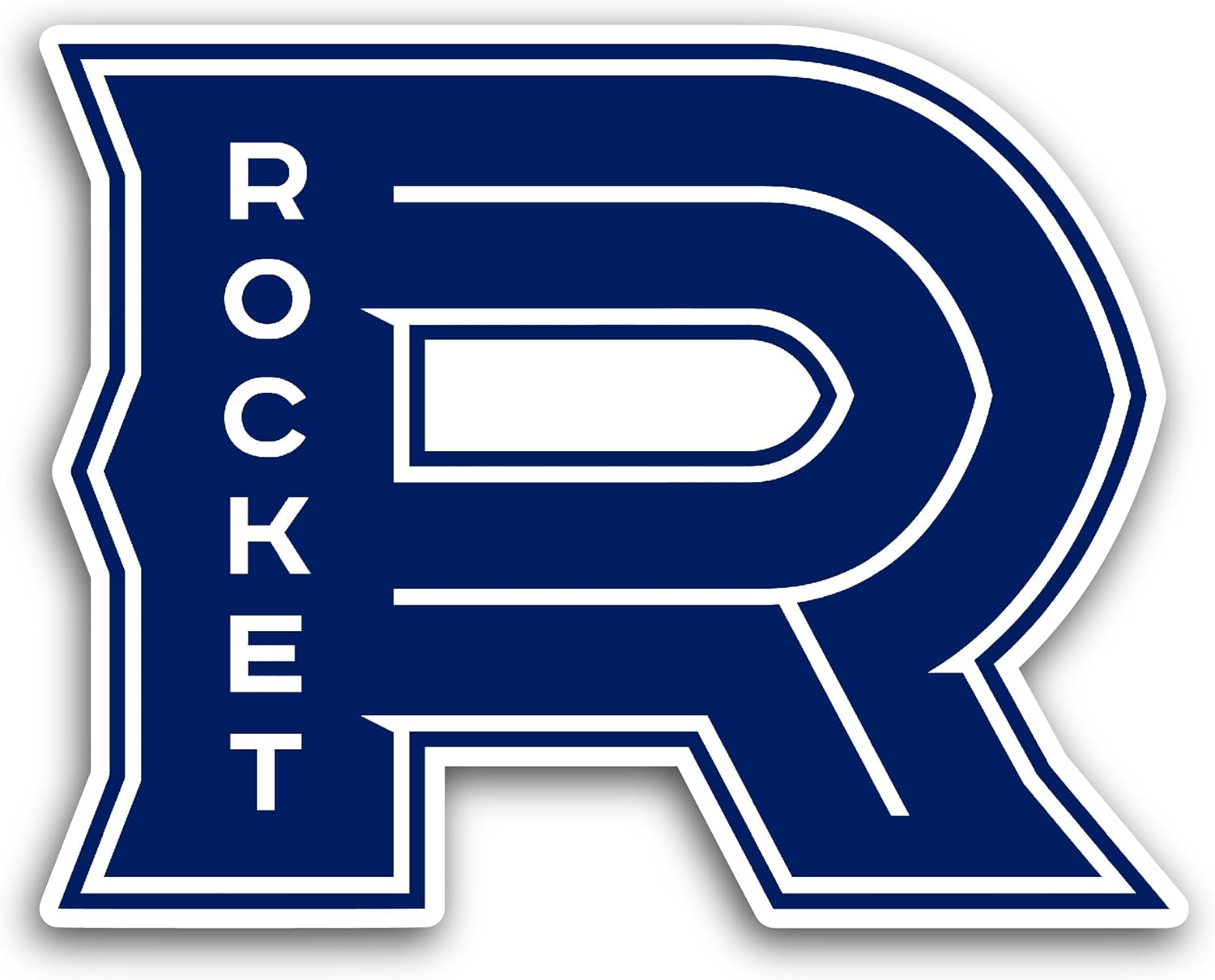 2 (Pieces) 3" and 5" Laval R0cket Sticker, Waterproof Vinyl Decals for Many Purpose Like Cars, Trucks, Laptops, Phones, Windows and More