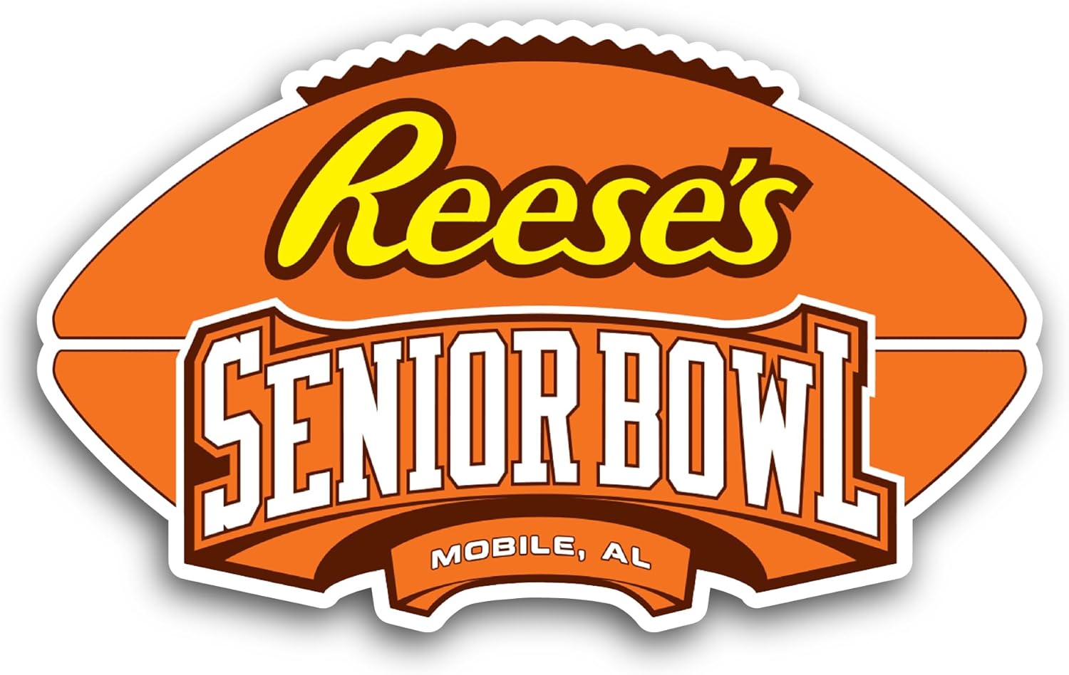 2 (Pieces) 3" and 5" Senior B0wl Sticker, Waterproof Vinyl Decals for Many Purpose Like Cars, Trucks, Laptops, Phones, Windows and More