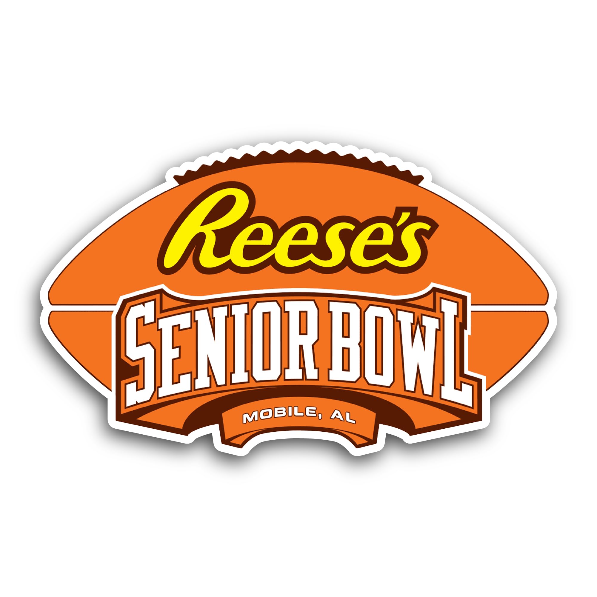 2 (Pieces) 3" and 5" Senior B0wl Sticker, Waterproof Vinyl Decals for Many Purpose Like Cars, Trucks