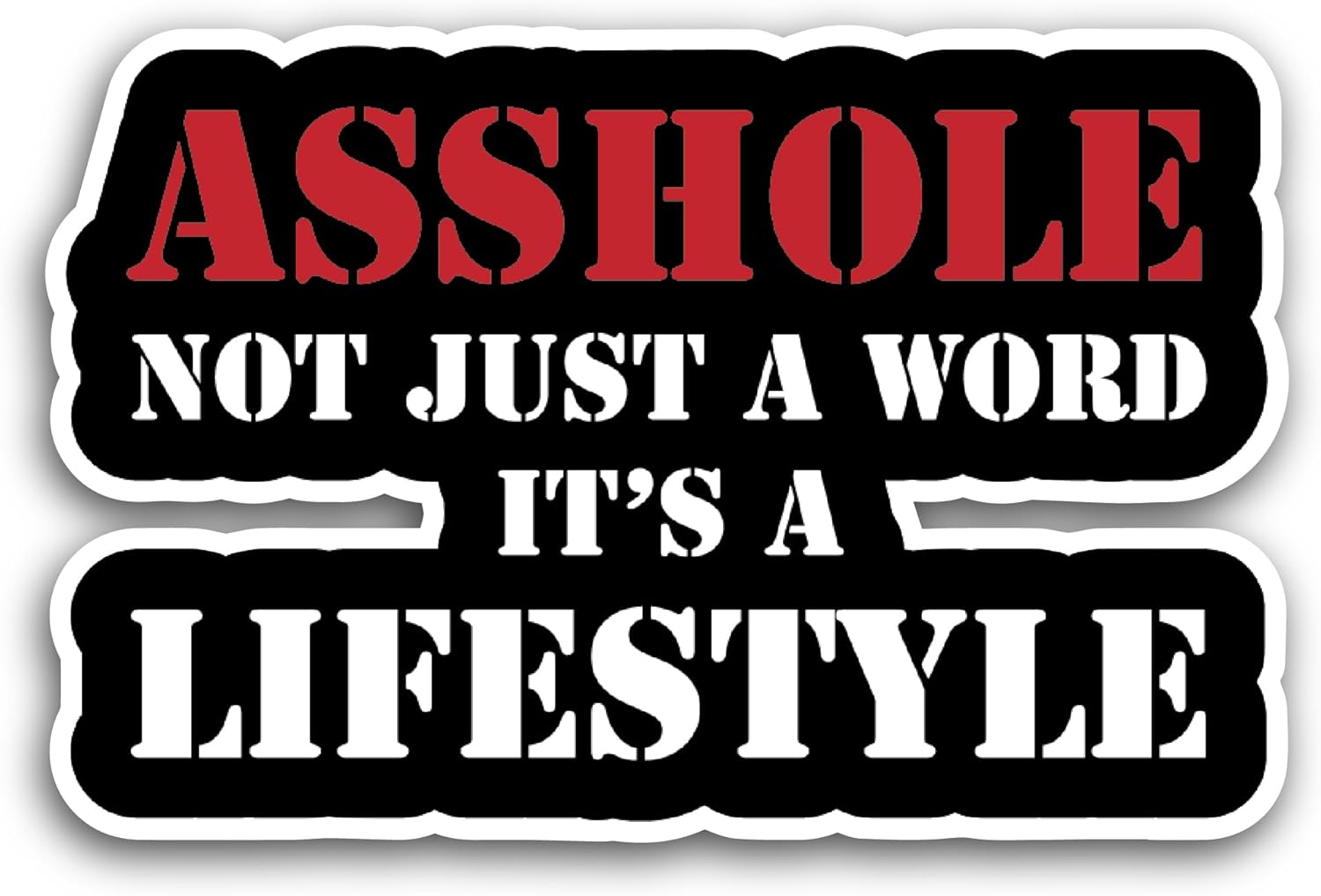 2 (Pieces) 3" and 5" It's A Life Style Sticker, Waterproof Vinyl Decals for Many Purpose Like Cars, Trucks, Laptops, Phones, Windows and More