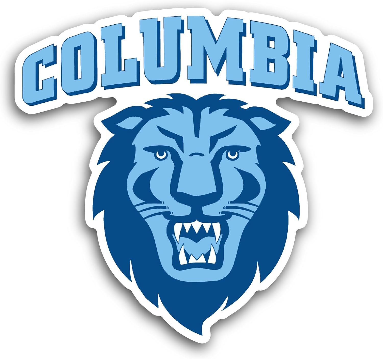 2 (Pieces) 3" and 5" Columbia Li0ns Sticker, Waterproof Vinyl Decals for Many Purpose Like Cars, Trucks, Laptops, Phones, Windows and More