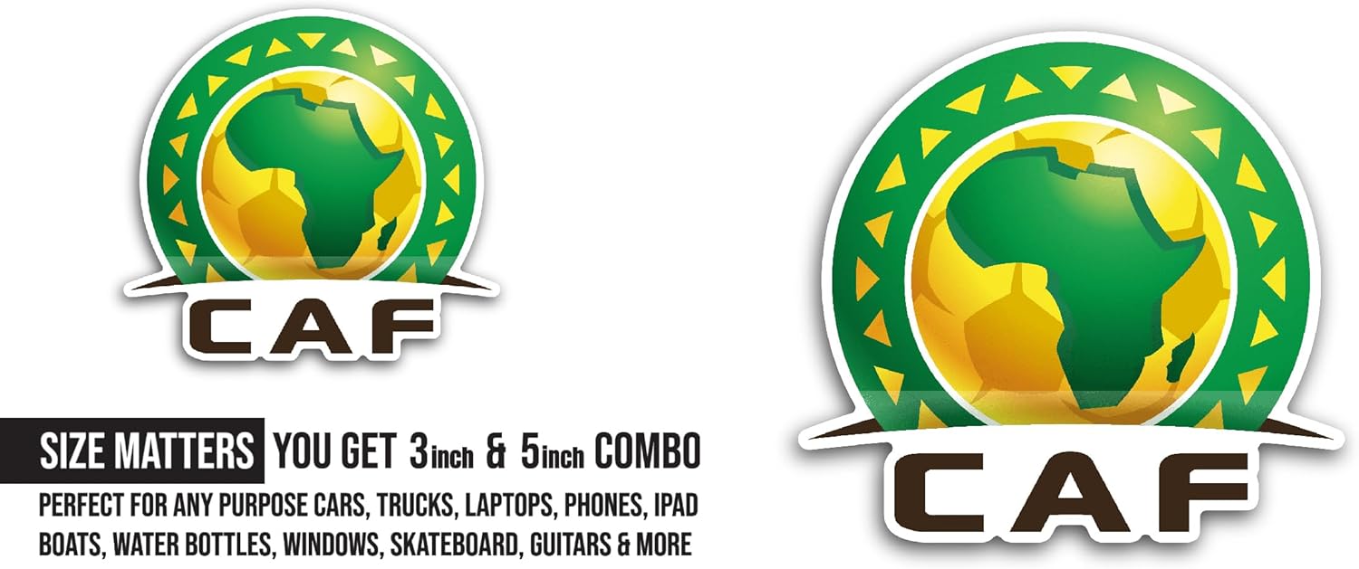 2 (Pieces) 3" and 5" CAF Sticker, Waterproof Vinyl Decals for Many Purpose Like Cars, Trucks, Laptops, Phones, Windows and More