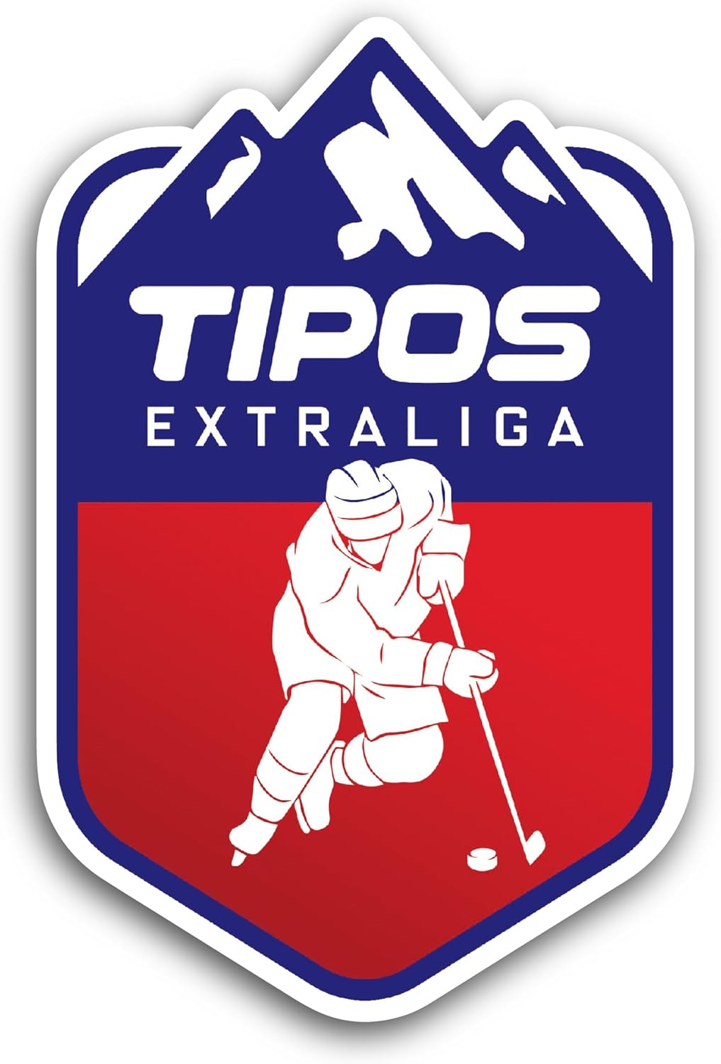 2 (Pieces) 3" and 5" Tip0s Extraliga Sticker, Waterproof Vinyl Decals for Many Purpose Like Cars, Trucks, Laptops, Phones, Windows and More