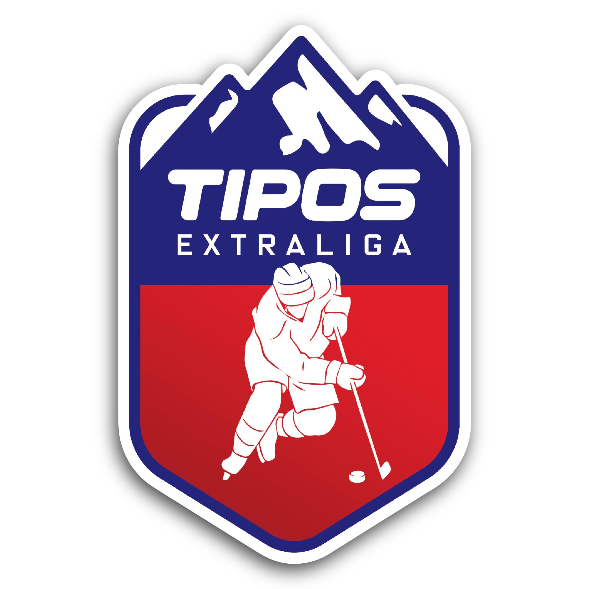 2 (Pieces) 3" and 5" Tip0s Extraliga Sticker, Waterproof Vinyl Decals for Many Purpose Like Cars, Tr