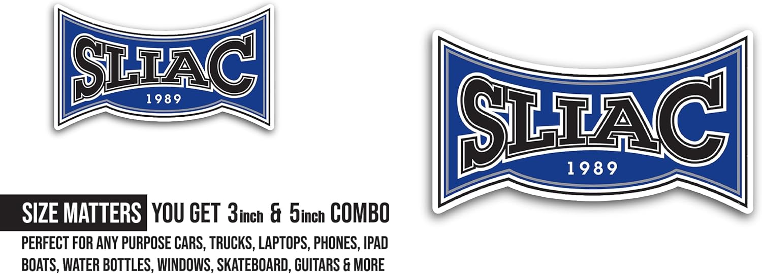 2 (Pieces) 3" and 5" St. L0uis Intercollegiate Athletic Conference Sticker, Waterproof Vinyl Decals for Many Purpose Like Cars, Trucks, Laptops, Phones, Windows and More