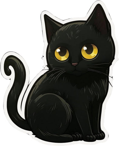 Inspirational Quote Beautiful Black Cat Sticker Motivational Sticker Vinyl Decal Motivation Stickers- 5