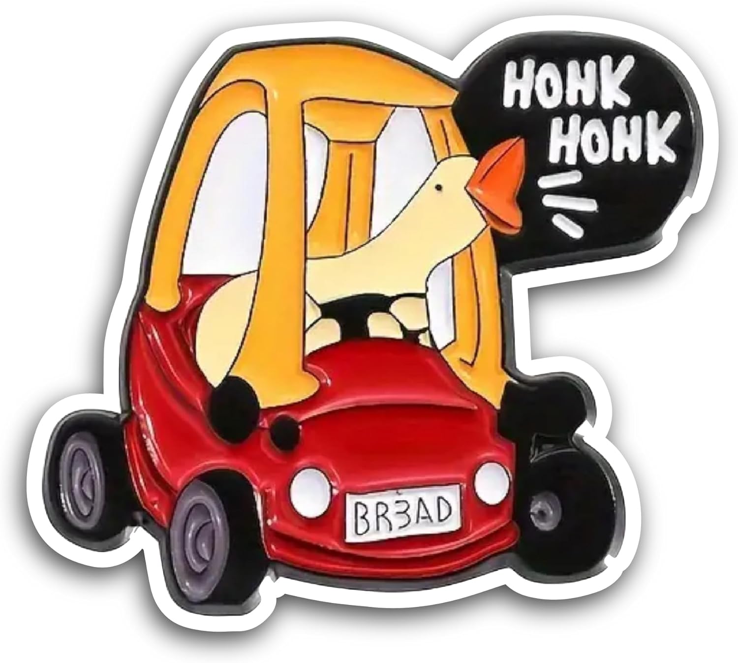 2 (Pieces) 3" and 5" Goose Driving Car Sticker, Waterproof Vinyl Decals for Many Purpose Like Cars, Trucks, Laptops, Phones, Windows and More