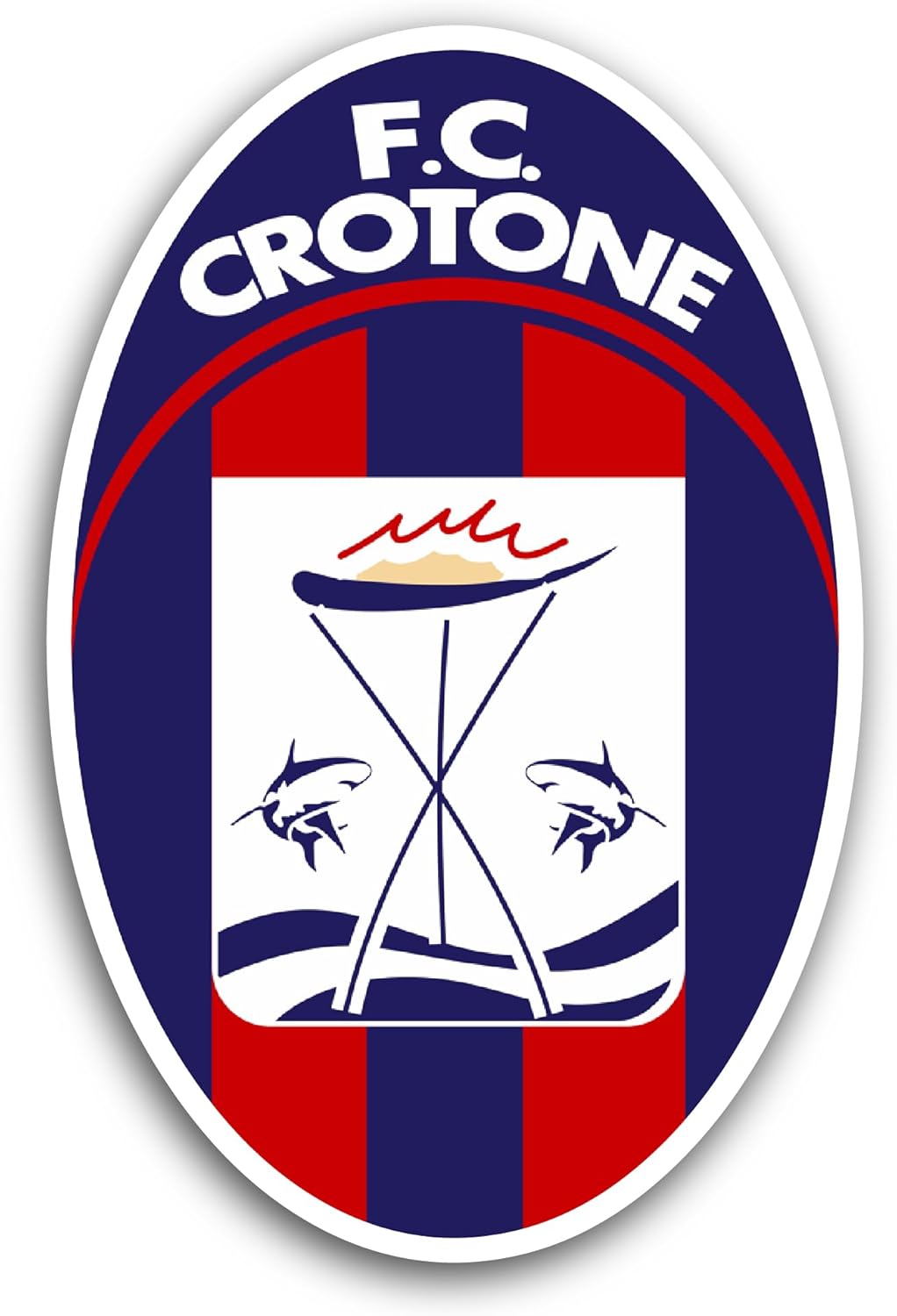 2 (Pieces) 3" and 5" FC Cr0tone Sticker, Waterproof Vinyl Decals for Many Purpose Like Cars, Trucks, Laptops, Phones, Windows and More