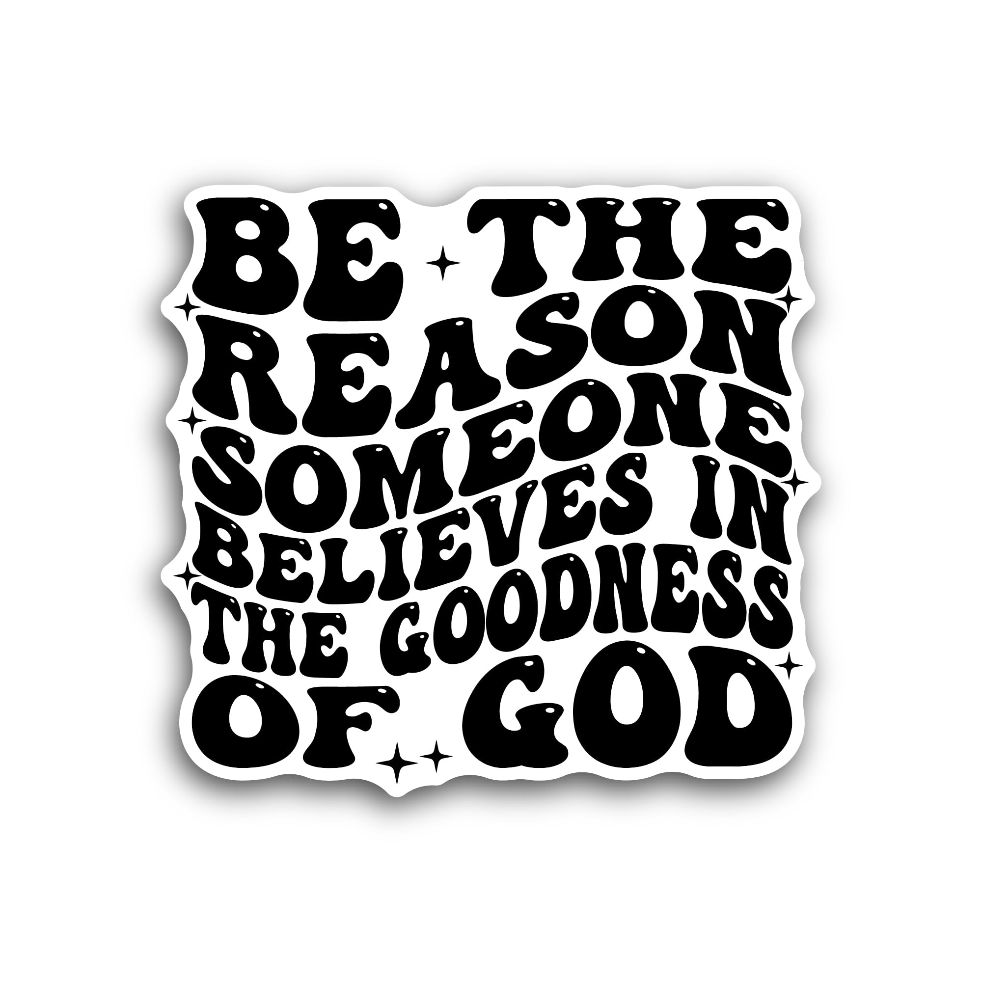 2 (Pieces) 3" and 5" Goodness of God Sticker, Waterproof Vinyl Decals for Many Purpose Like Cars, Tr