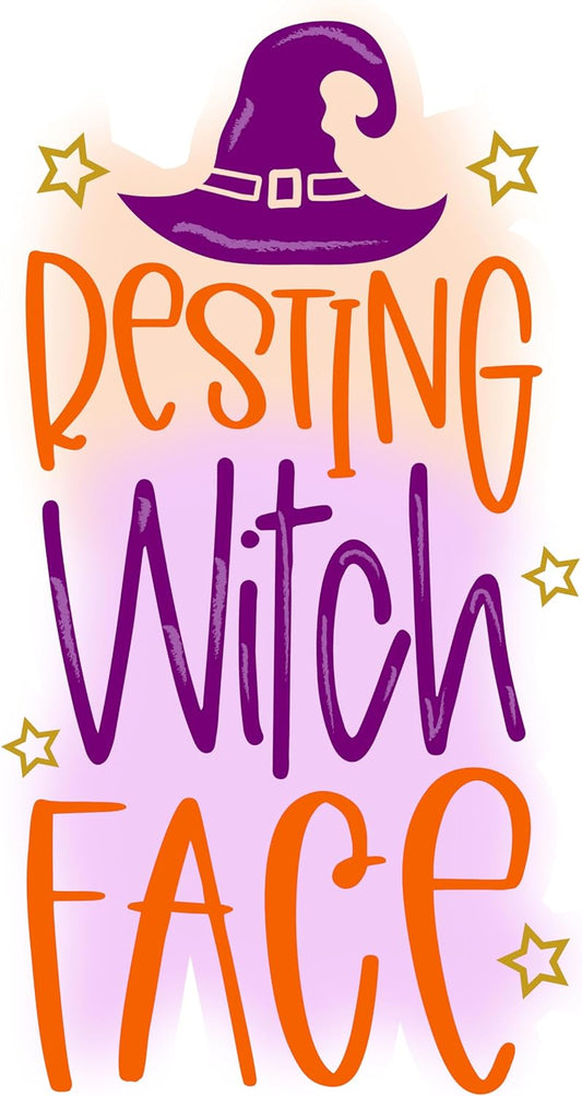 Inspirational Quote Resting Witch Face Motivational Sticker Vinyl Decal Motivation Stickers- 5" Vinyl Sticker Waterproof