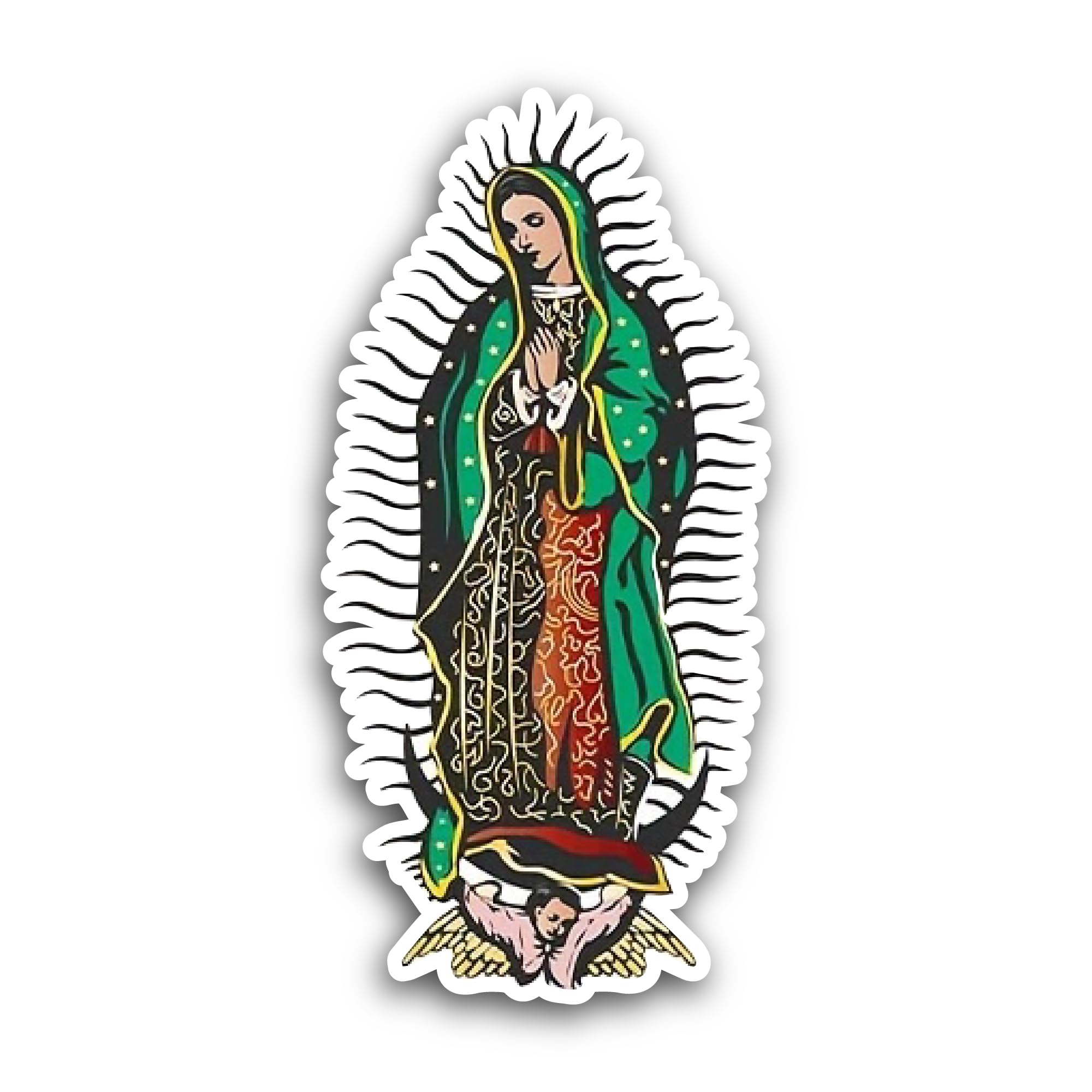 2 (Pieces) 3" and 5" The Yuletide Grin Sticker, Waterproof Vinyl Decals for Many Purpose Like Cars, 