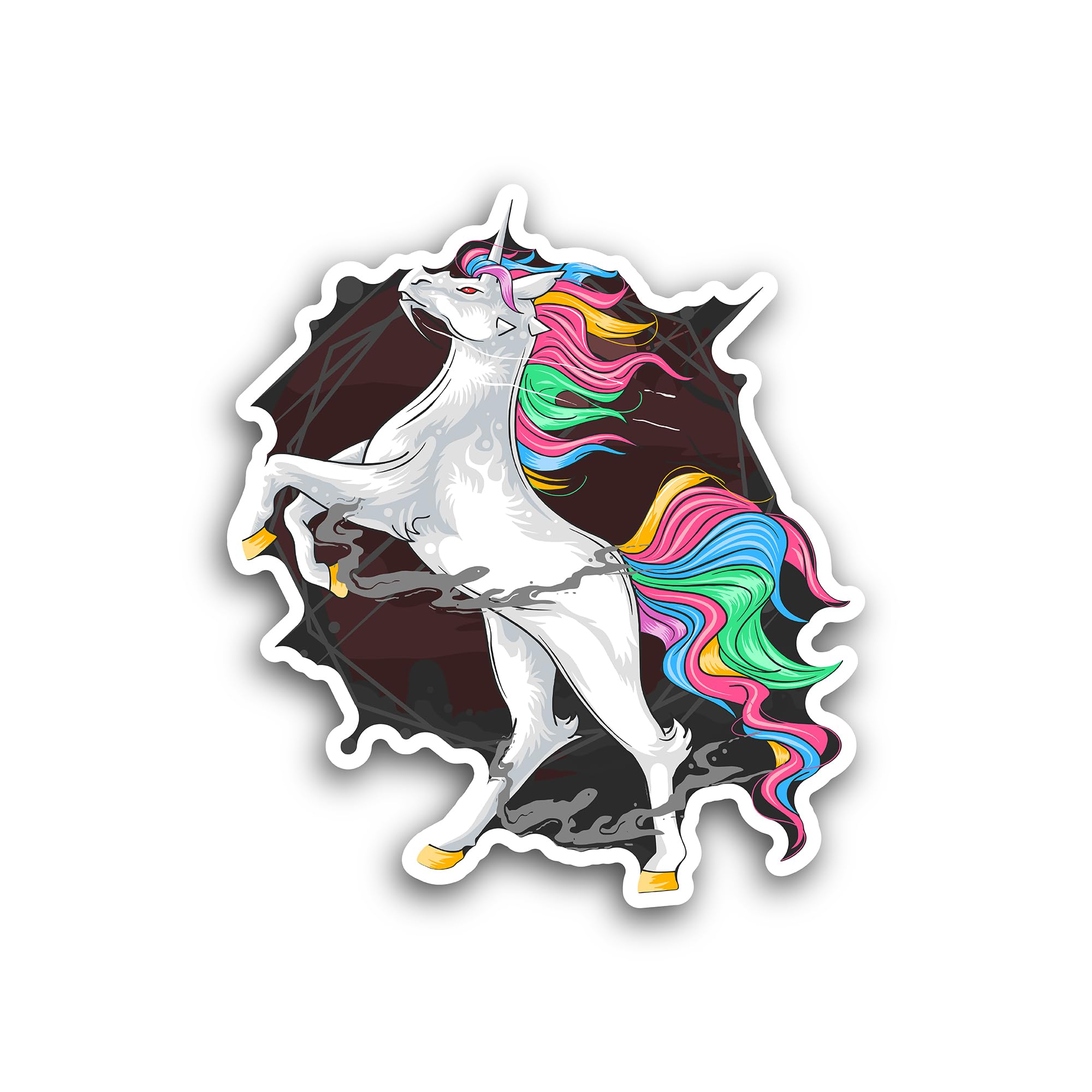 2 (Pieces) 3" and 5" Unexpected Approval face Sticker, Waterproof Vinyl Decals for Many Purpose Like