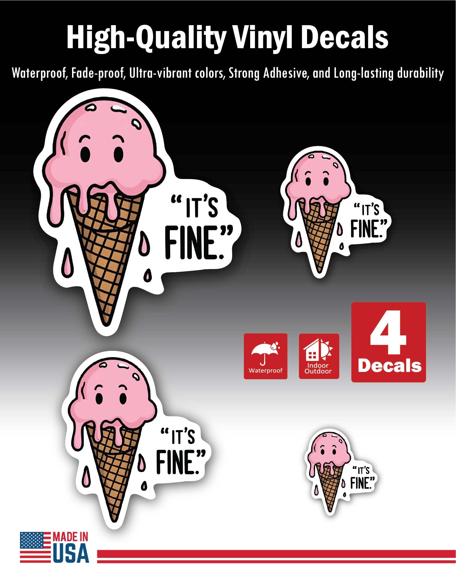 2 (Pieces) 3" and 5" Stickers n Decals Do More What Makes You Happy - Motivational Sticker Vinyl Dec