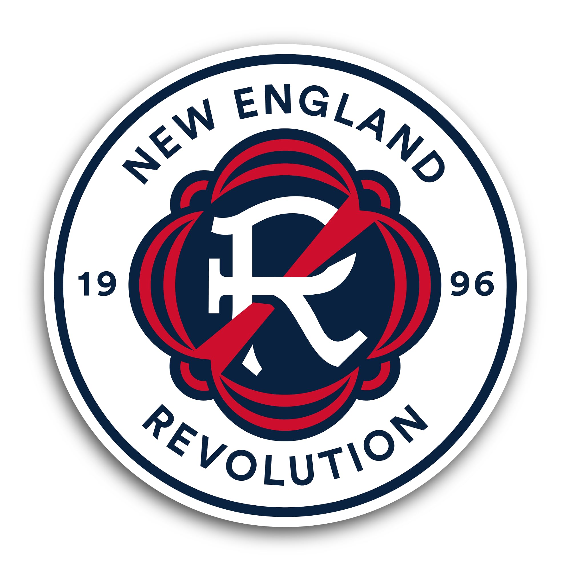 2 (Pieces) 3" and 5" New England Revolution Sticker, Waterproof Vinyl Decals for Many Purpose Like C