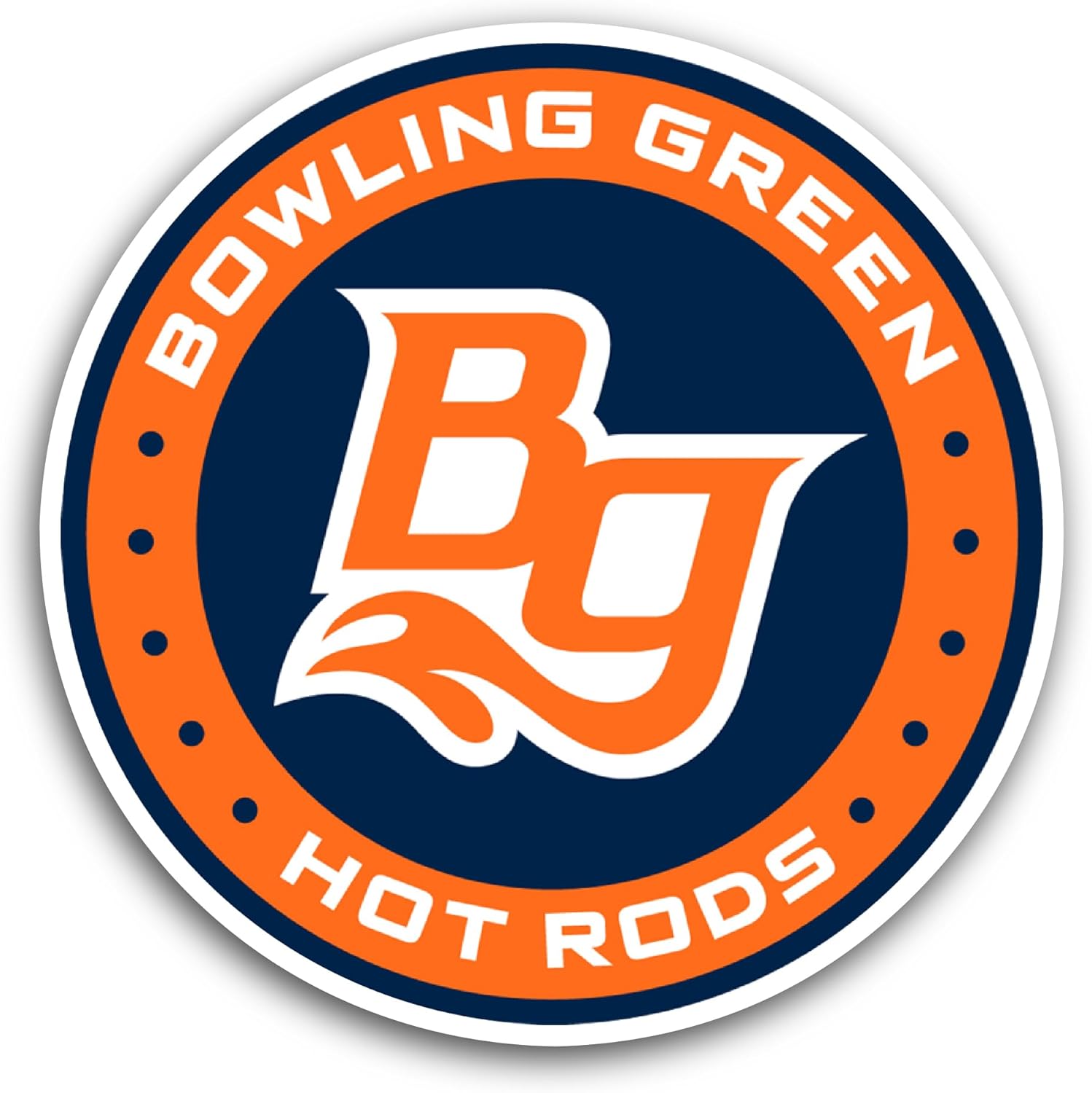 2 (Pieces) 3" and 5" Bowling Green H0t Rods Sticker, Waterproof Vinyl Decals for Many Purpose Like Cars, Trucks, Laptops, Phones, Windows and More