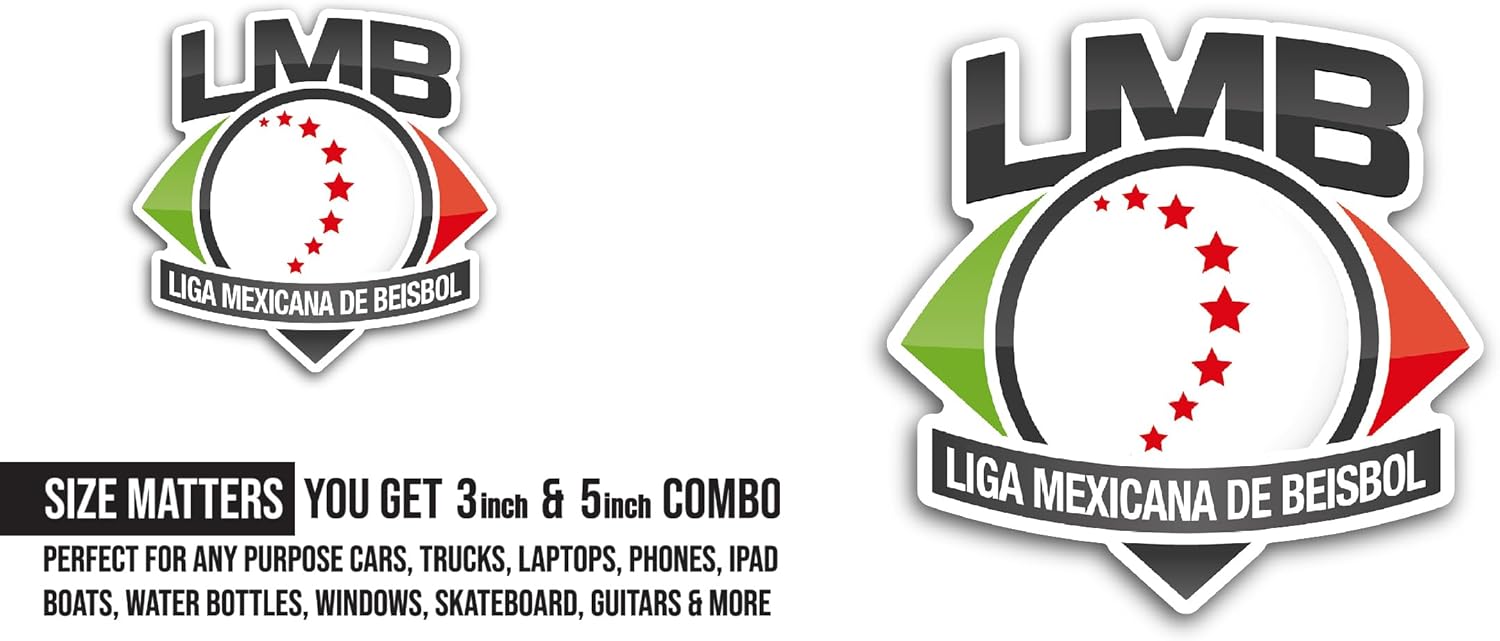 2 (Pieces) 3" and 5" LMB Sticker, Waterproof Vinyl Decals for Many Purpose Like Cars, Trucks, Laptops, Phones, Windows and More