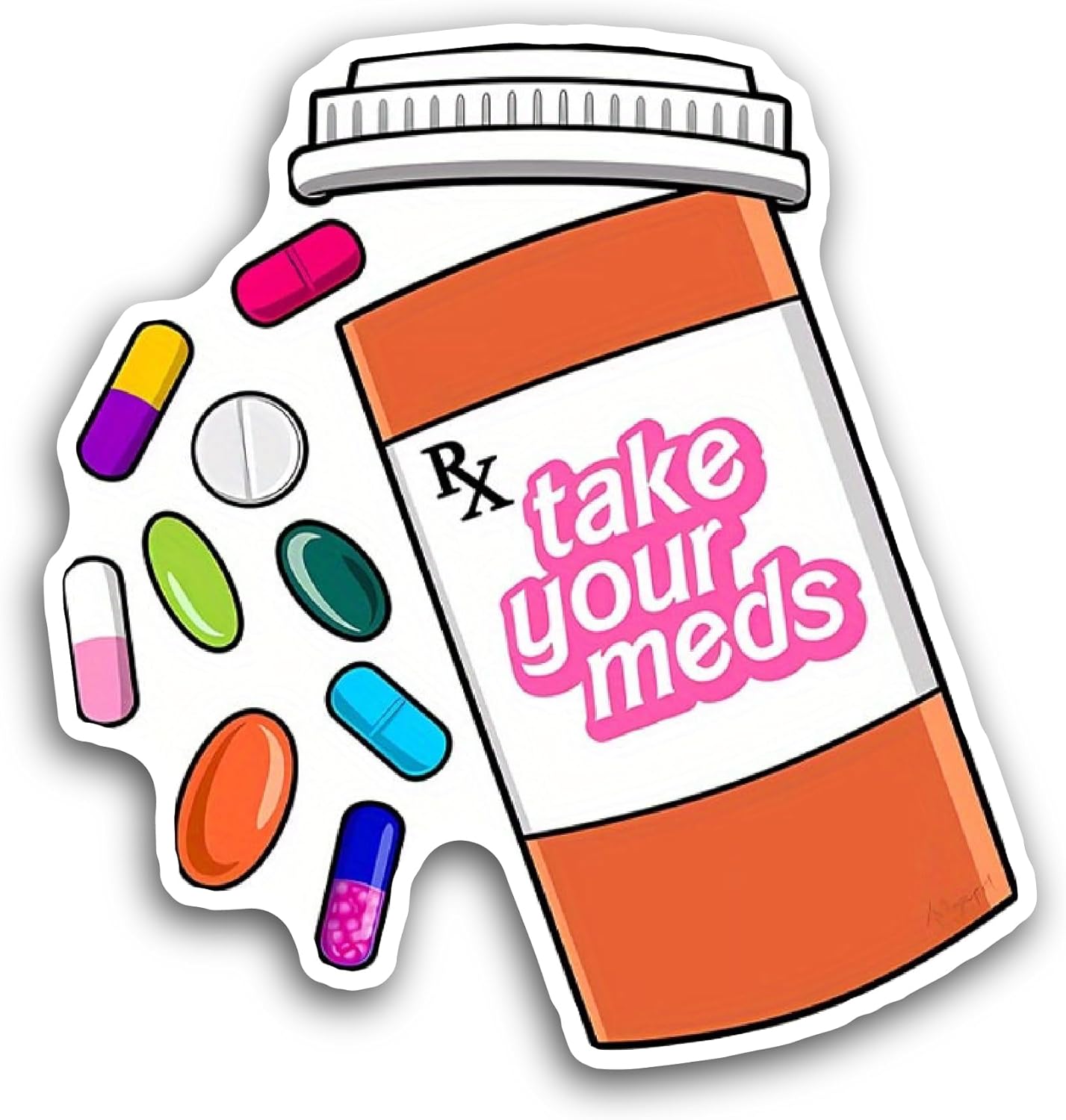 2 (Pieces) 3" and 5" Take Your Sticker, Waterproof Vinyl Decals for Many Purpose Like Cars, Trucks, Laptops, Phones, Windows and More