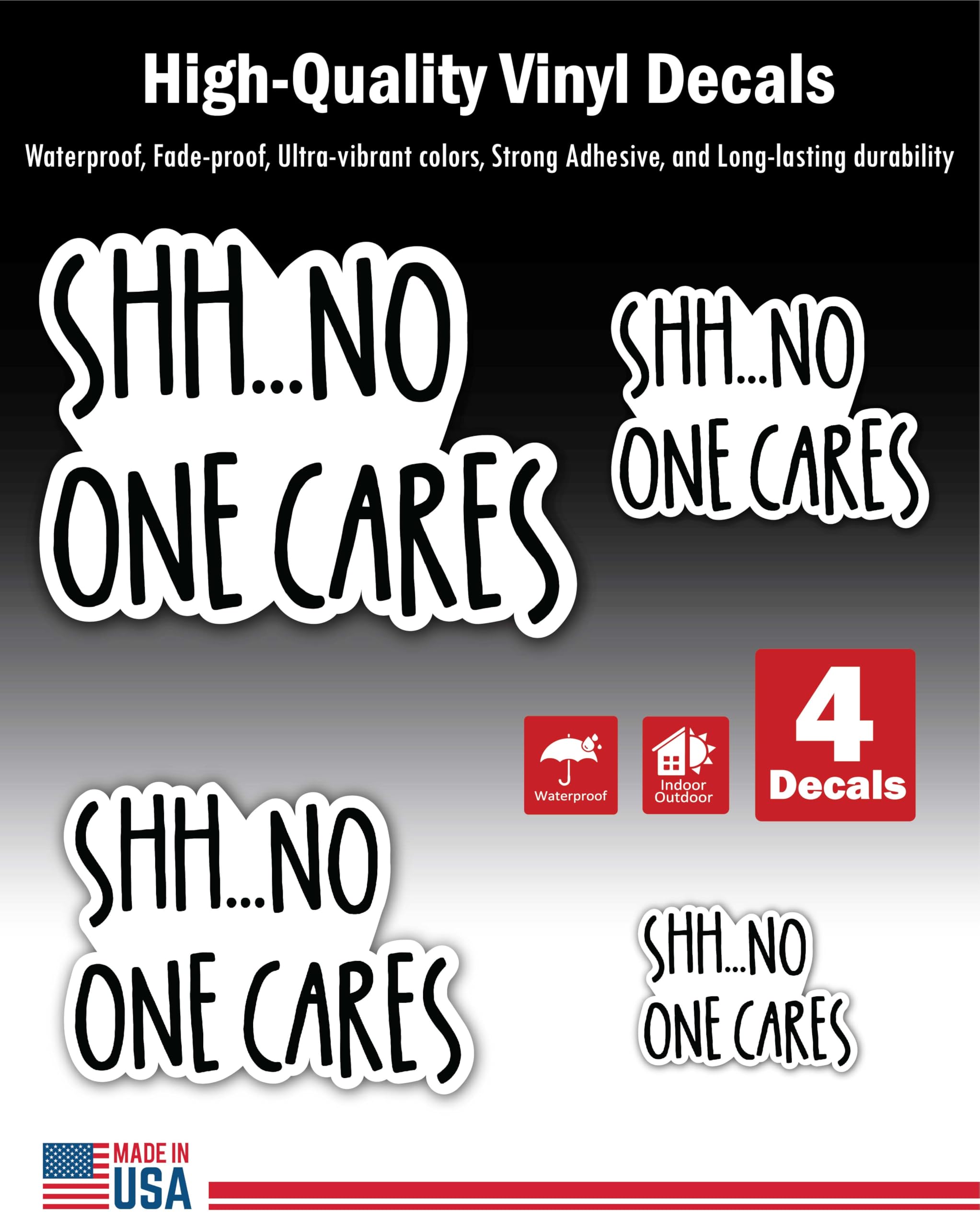 2 (Pieces) 3" and 5" Stickers n Decals Fear Ends Where Faith Begins - Motivational Sticker Vinyl Dec