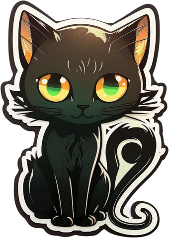 Inspirational Quote Black Cat Vector Motivational Sticker Vinyl Decal Motivation Stickers- 5