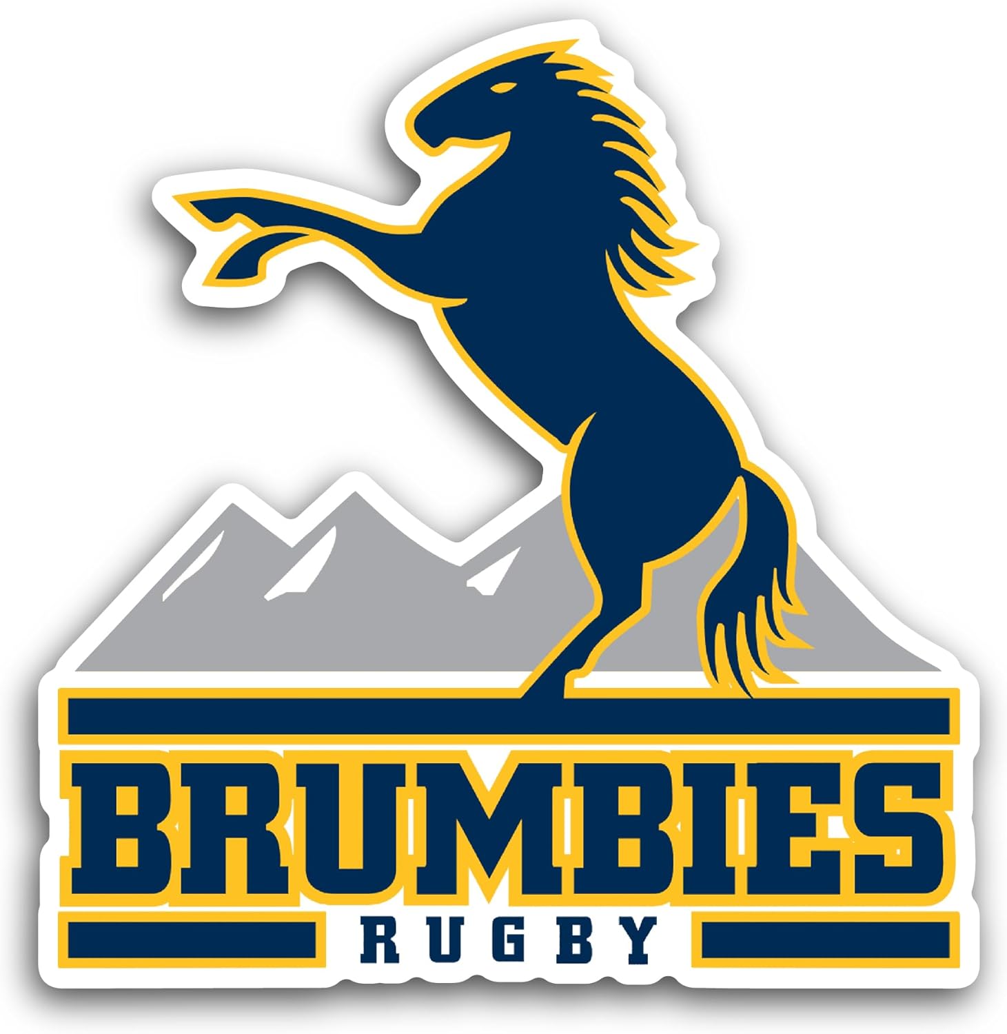 2 (Pieces) 3" and 5" Brumb1es Sticker, Waterproof Vinyl Decals for Many Purpose Like Cars, Trucks, Laptops, Phones, Windows and More
