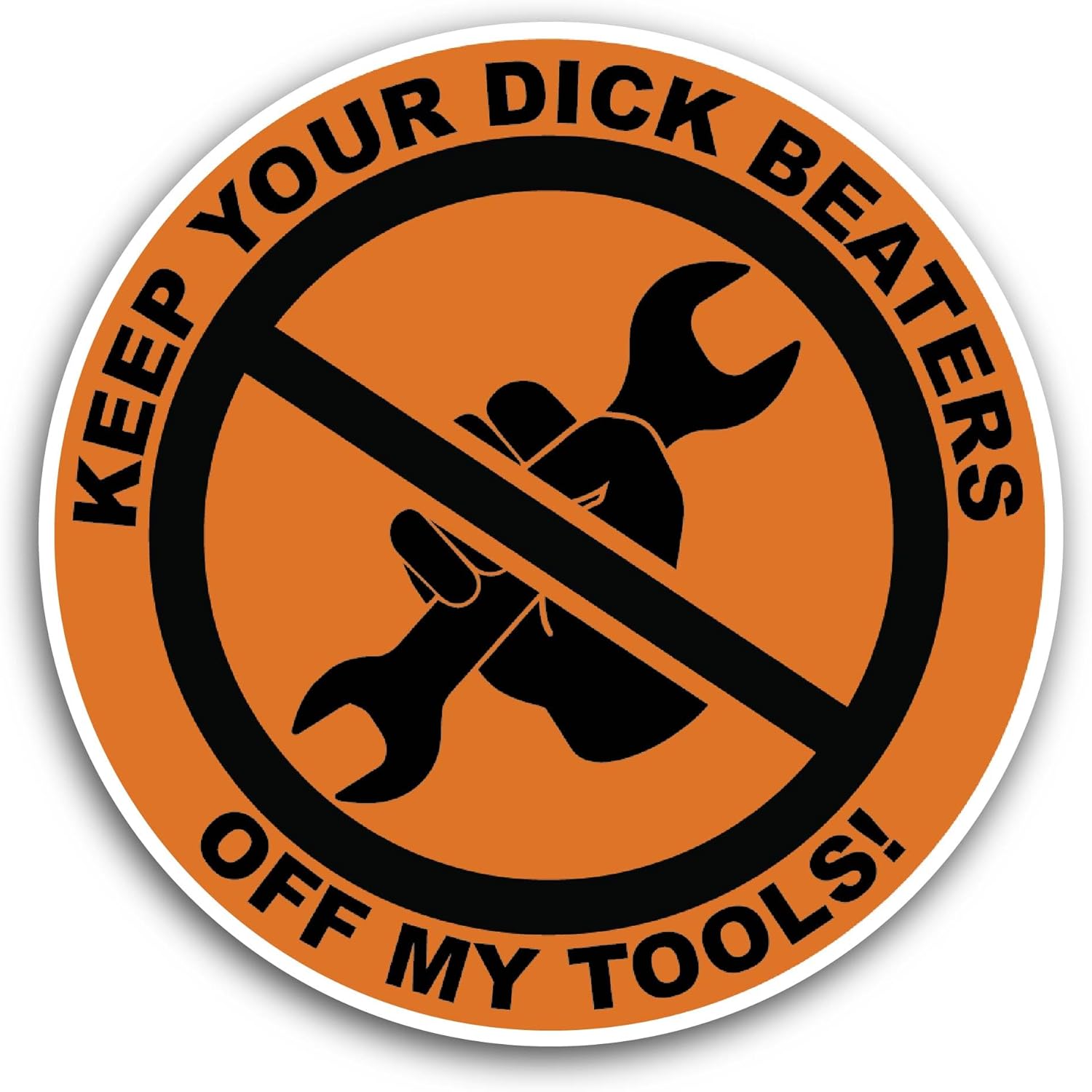 2 (Pieces) 3" and 5" Keep Your Dick Beaters Sticker, Waterproof Vinyl Decals for Many Purpose Like Cars, Trucks, Laptops, Phones, Windows and More
