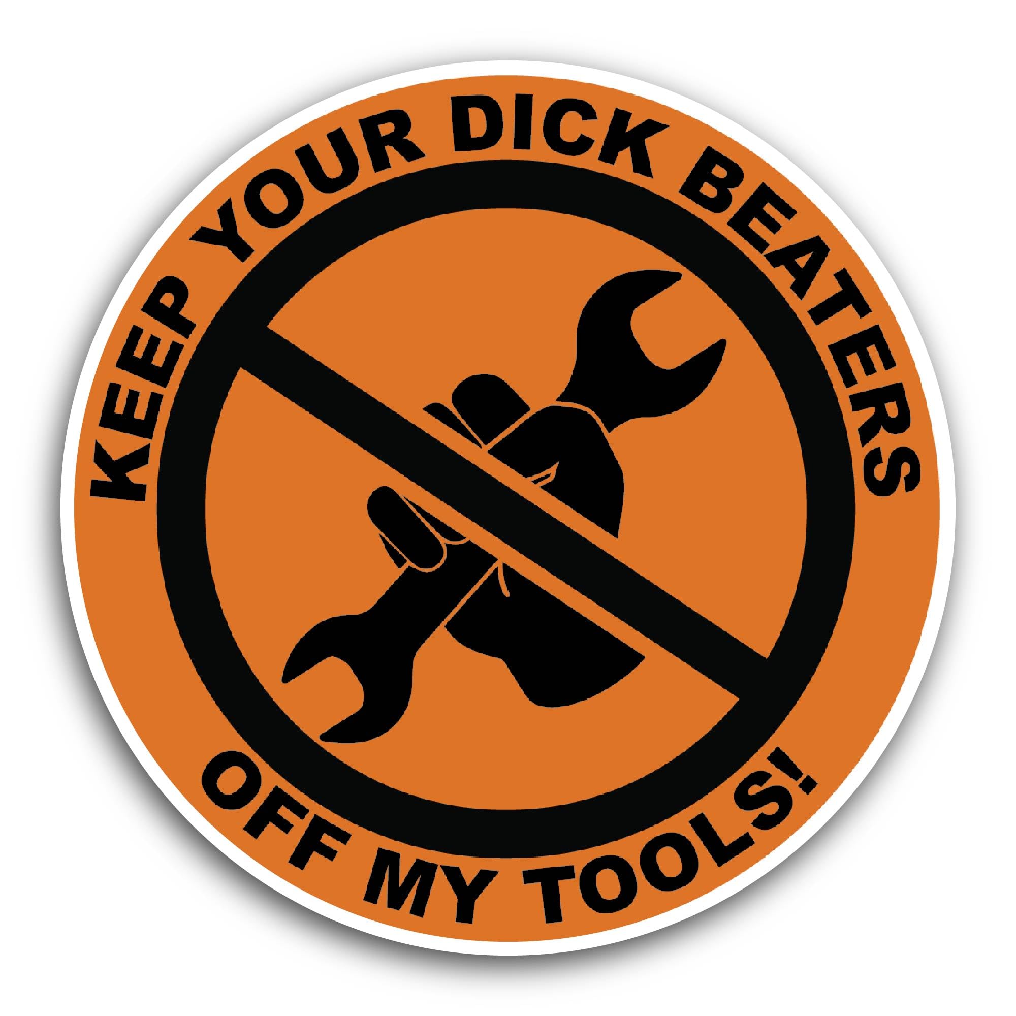 2 (Pieces) 3" and 5" Keep Your Dick Beaters Sticker, Waterproof Vinyl Decals for Many Purpose Like C