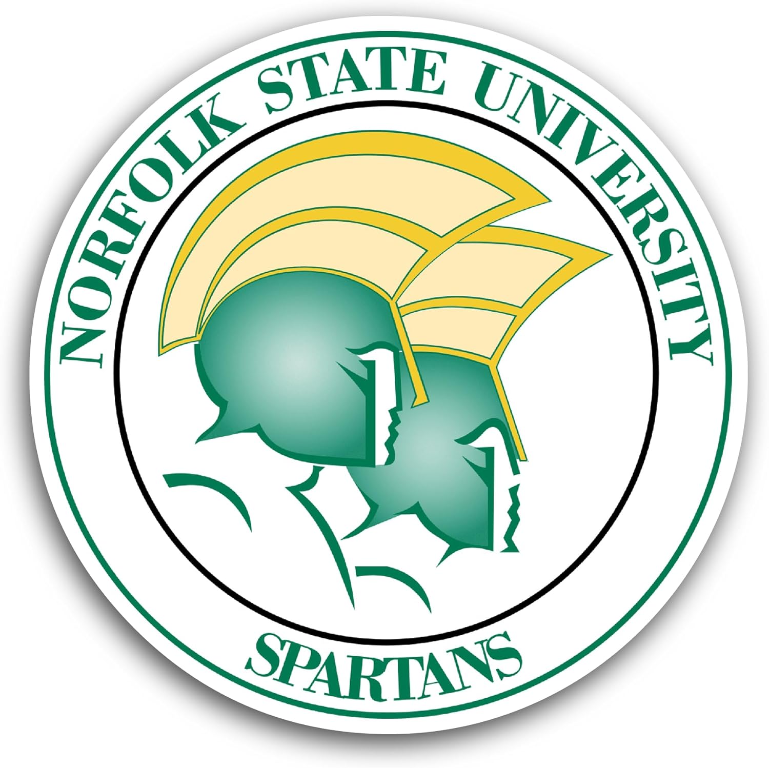 2 (Pieces) 3" and 5" Norf0lk State Spartans Sticker, Waterproof Vinyl Decals for Many Purpose Like Cars, Trucks, Laptops, Phones, Windows and More