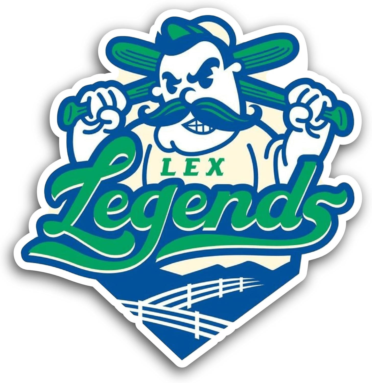 2 (Pieces) 3" and 5" Lexingt0n Legends Sticker, Waterproof Vinyl Decals for Many Purpose Like Cars, Trucks, Laptops, Phones, Windows and More