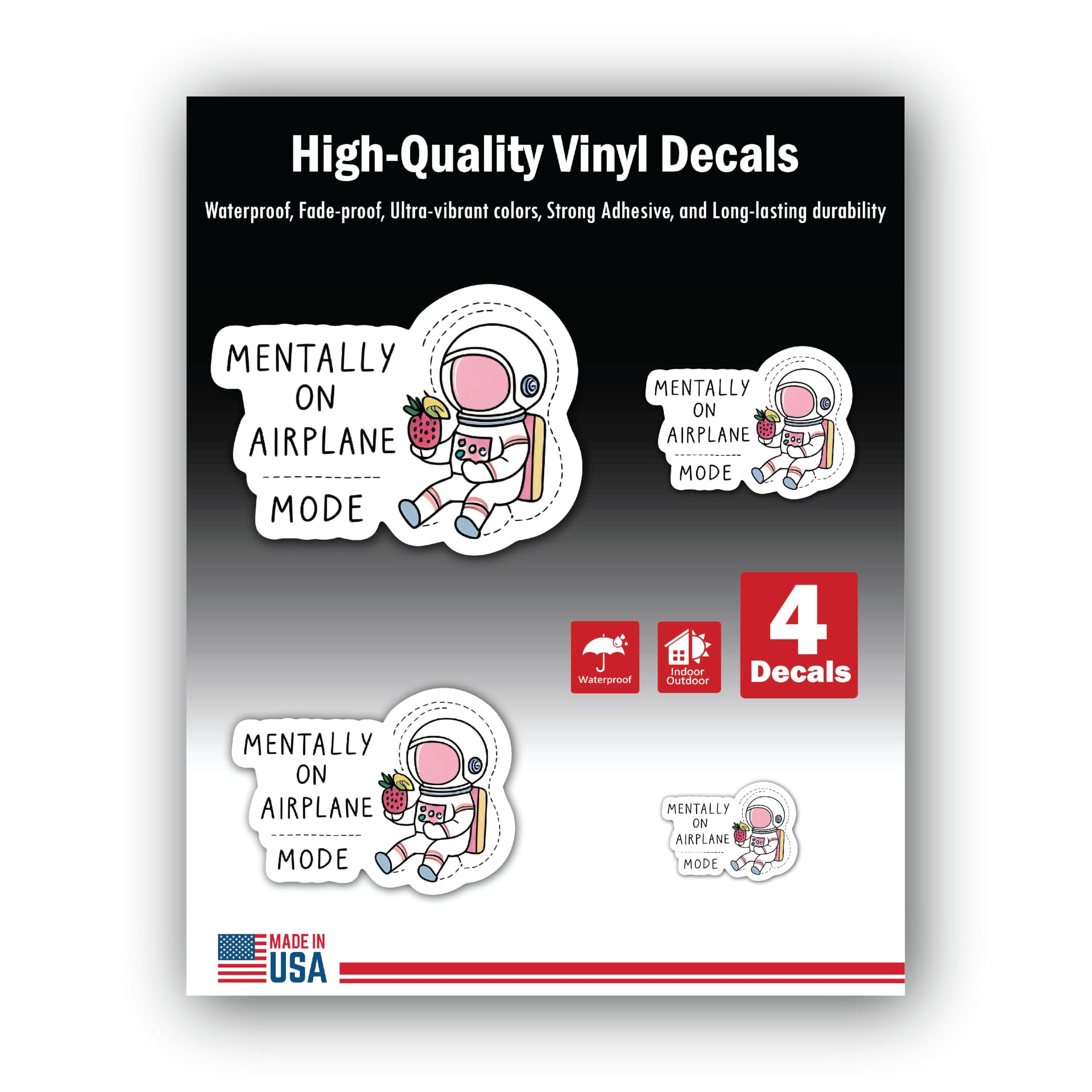 2 (Pieces) 3" and 5" Stickers n Decals Mindset is Everything - Motivational Sticker Vinyl Decal Stic