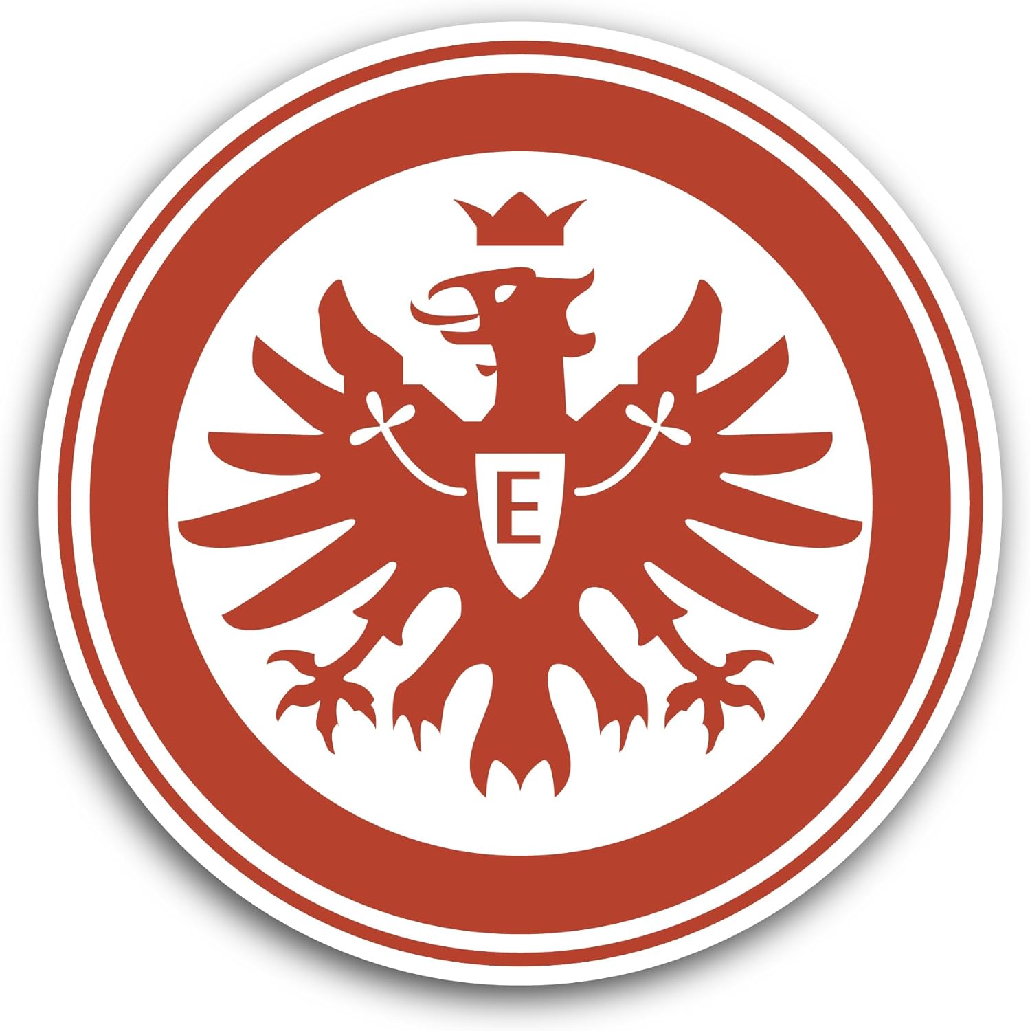 2 (Pieces) 3" and 5" Eintr@CHT Fr@nkfurt Sticker, Waterproof Vinyl Decals for Many Purpose Like Cars, Trucks, Laptops, Phones, Windows and More