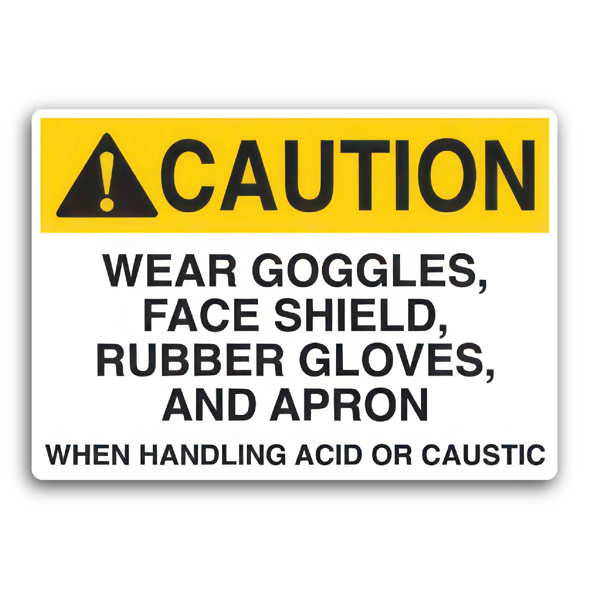 2 (Pieces) 3" and 5" Caution Slip, Trip, and Fall Hazard Sticker, Waterproof Vinyl Decals for Many P