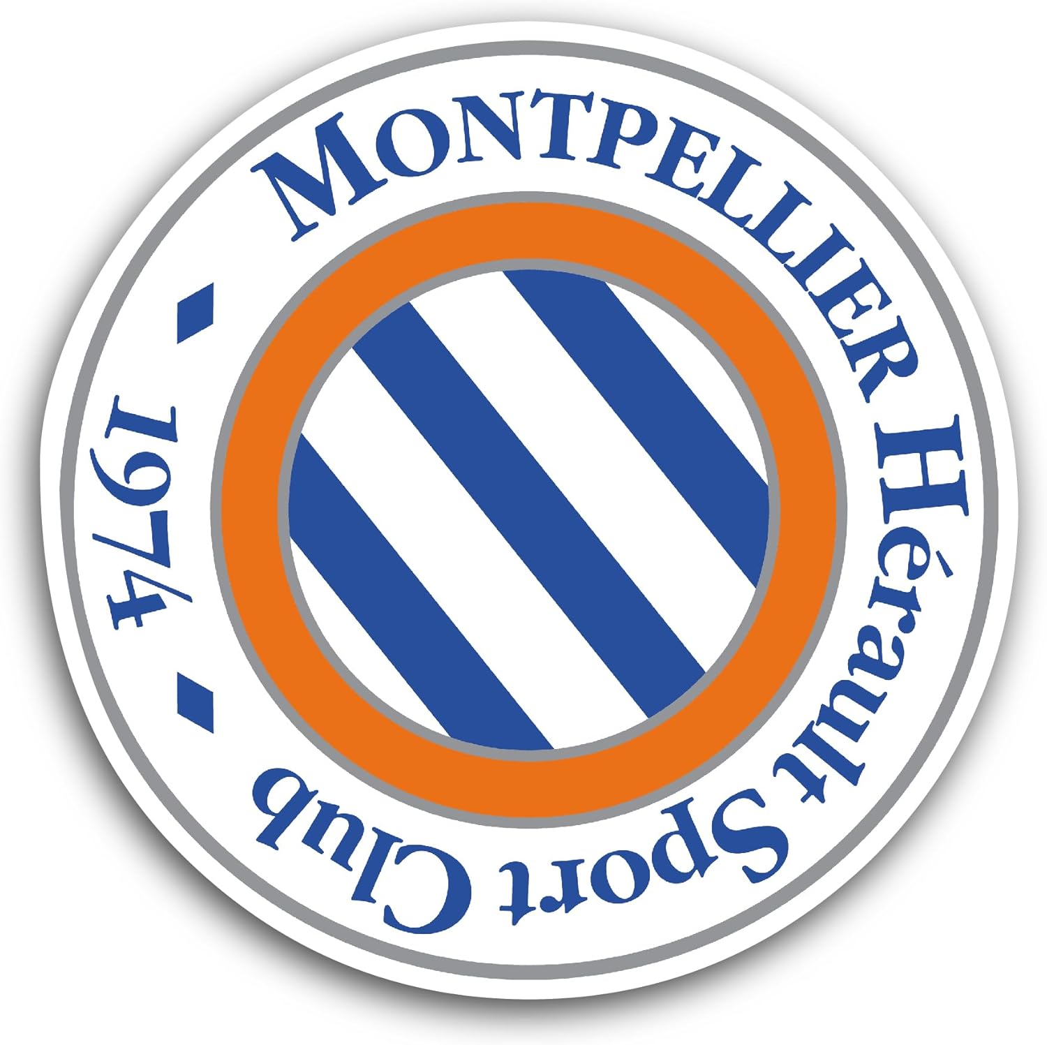 2 (Pieces) 3" and 5" M0ntpellier Sticker, Waterproof Vinyl Decals for Many Purpose Like Cars, Trucks, Laptops, Phones, Windows and More