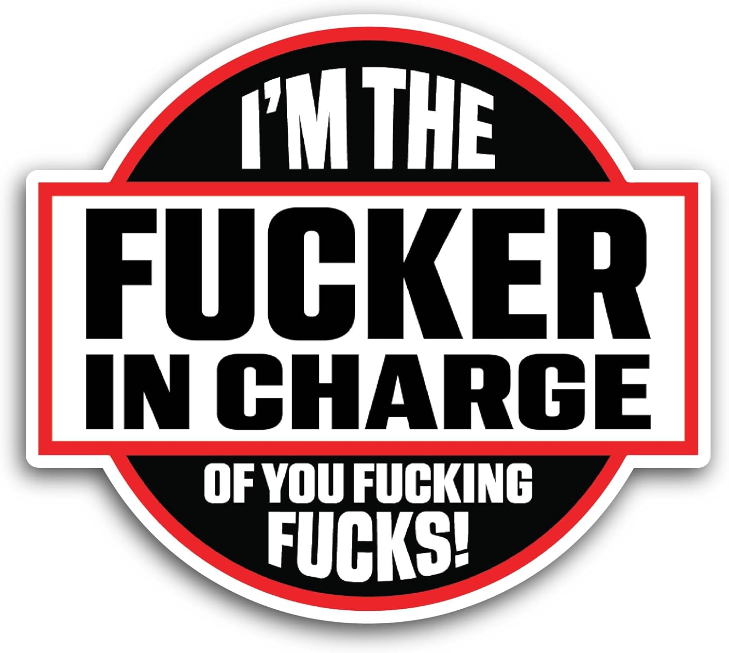 2 (Pieces) 3" and 5" I'm The Sticker, Waterproof Vinyl Decals for Many Purpose Like Cars, Trucks, Laptops, Phones, Windows and More