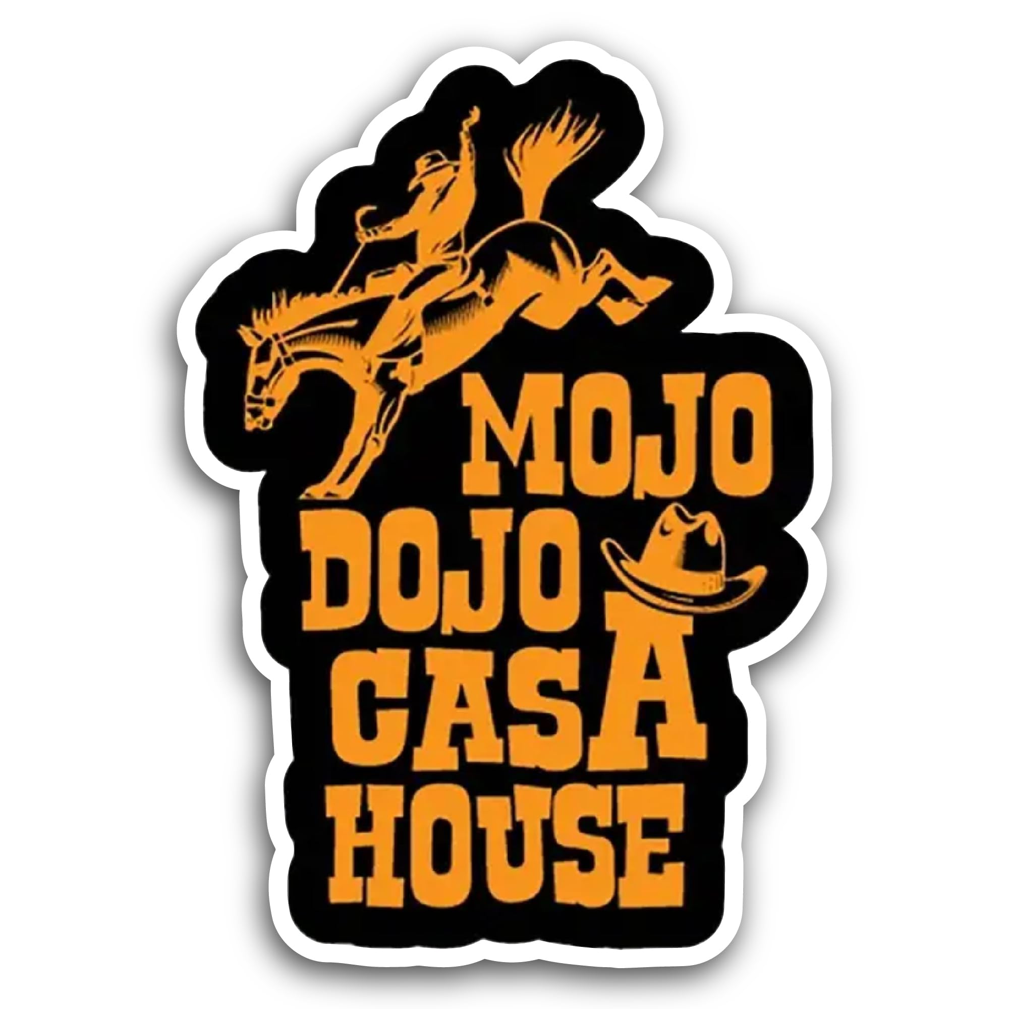 2 (Pieces) 3" and 5" Mojo Dojo Casa House Sticker, Waterproof Vinyl Decals for Many Purpose Like Car