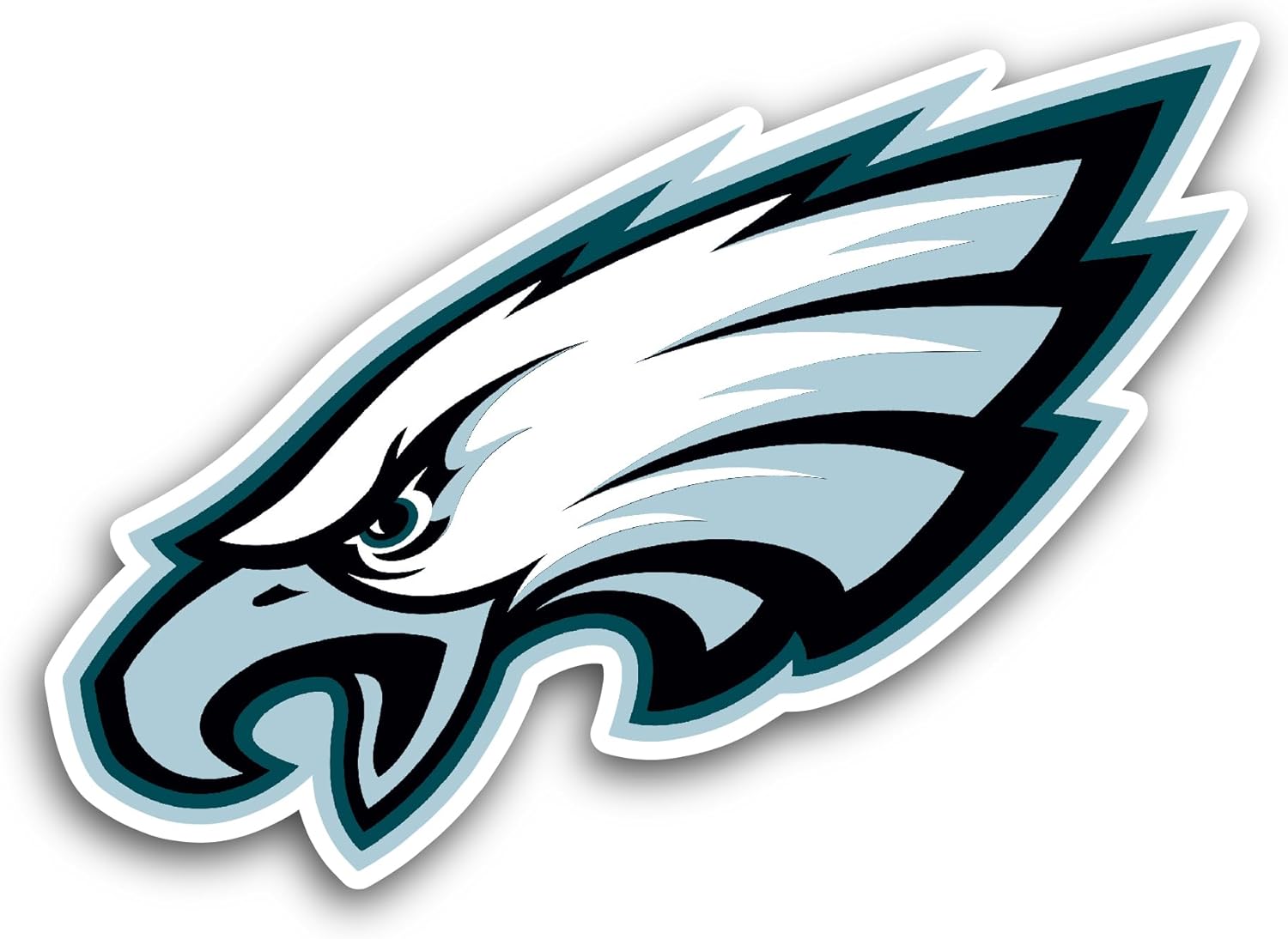 2 (Pieces) 3" and 5" Ph1ladelphia Eagles Decal Sticker, Waterproof Vinyl Decals for Many Purpose Like Cars, Trucks, Laptops, Phones, Windows and More