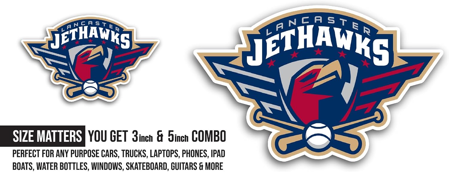 2 (Pieces) 3" and 5" Lancaster Jeth@wks Sticker, Waterproof Vinyl Decals for Many Purpose Like Cars, Trucks, Laptops, Phones, Windows and More
