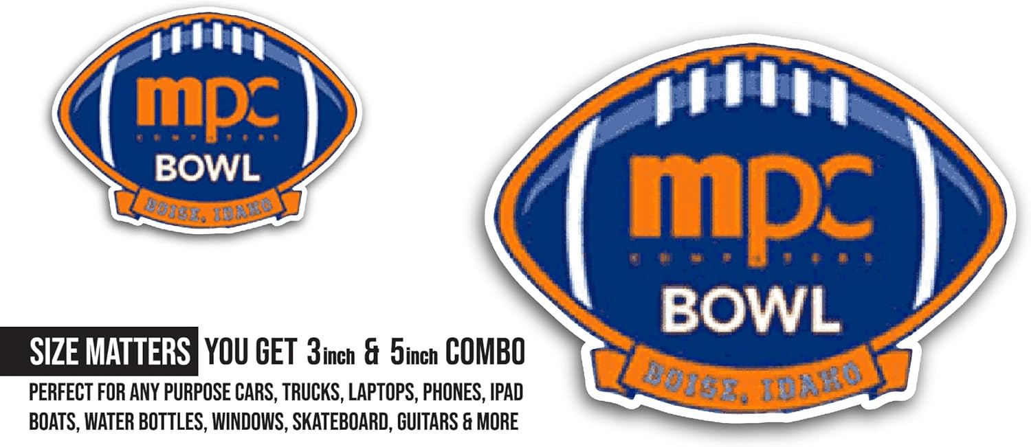 2 (Pieces) 3" and 5" MPC C0mputers Bowl Sticker, Waterproof Vinyl Decals for Many Purpose Like Cars, Trucks, Laptops, Phones, Windows and More