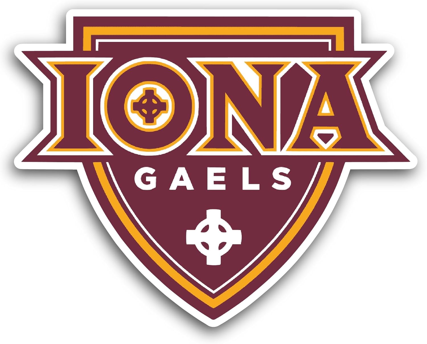 2 (Pieces) 3" and 5" L0na College Sticker, Waterproof Vinyl Decals for Many Purpose Like Cars, Trucks, Laptops, Phones, Windows and More