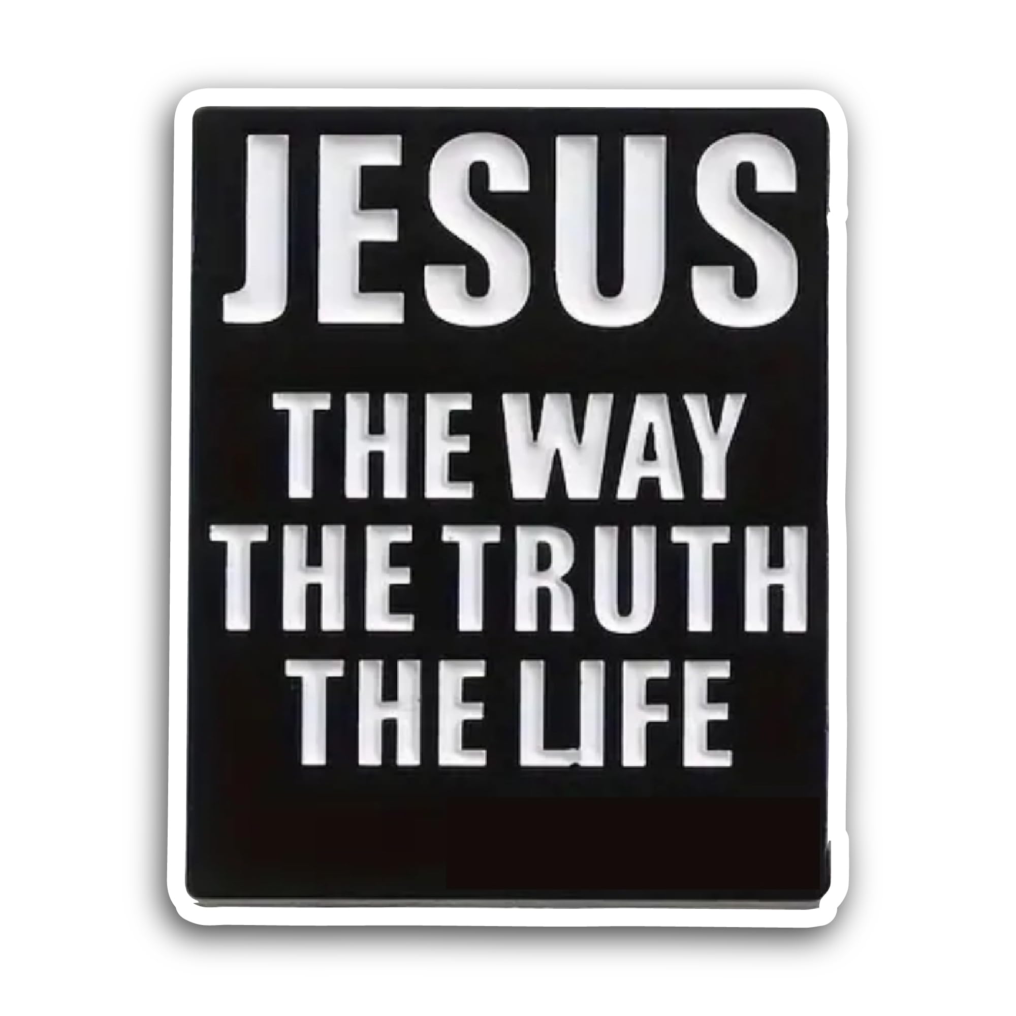 2 (Pieces) 3" and 5" Jesus The Way The Truth Sticker, Waterproof Vinyl Decals for Many Purpose Like 