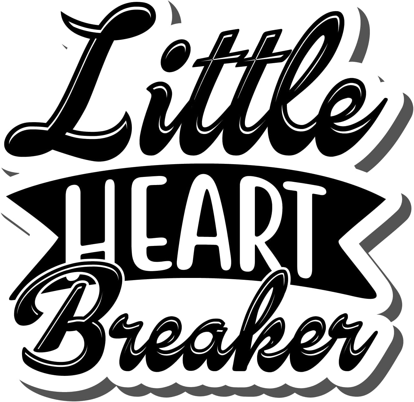 Inspirational Quote Little Heart Breaker Motivational Sticker Vinyl Decal Motivation Stickers- 5" Vinyl Sticker Waterproof
