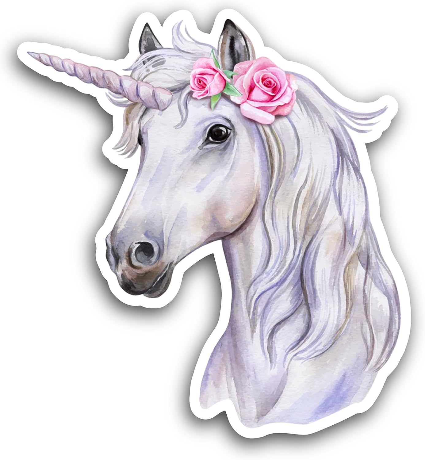 2 (Pieces) 3" and 5" Unicorn Decals Sticker, Waterproof Vinyl Decals for Many Purpose Like Cars, Trucks, Laptops, Phones, Windows and More