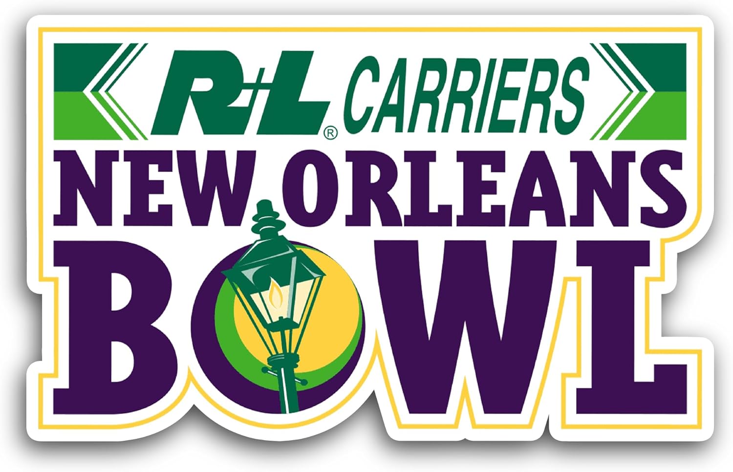 2 (Pieces) 3" and 5" New Orleans B0wl Sticker, Waterproof Vinyl Decals for Many Purpose Like Cars, Trucks, Laptops, Phones, Windows and More
