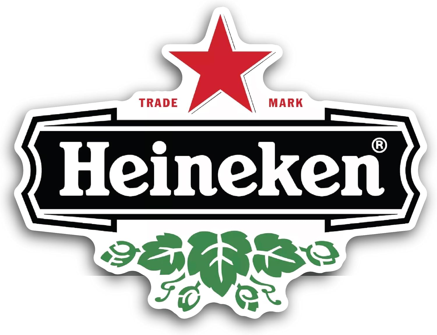 2 (Pieces) 3" and 5" Beer Sticker, Waterproof Vinyl Decals for Many Purpose Like Cars, Trucks, Laptops, Phones, Windows and More
