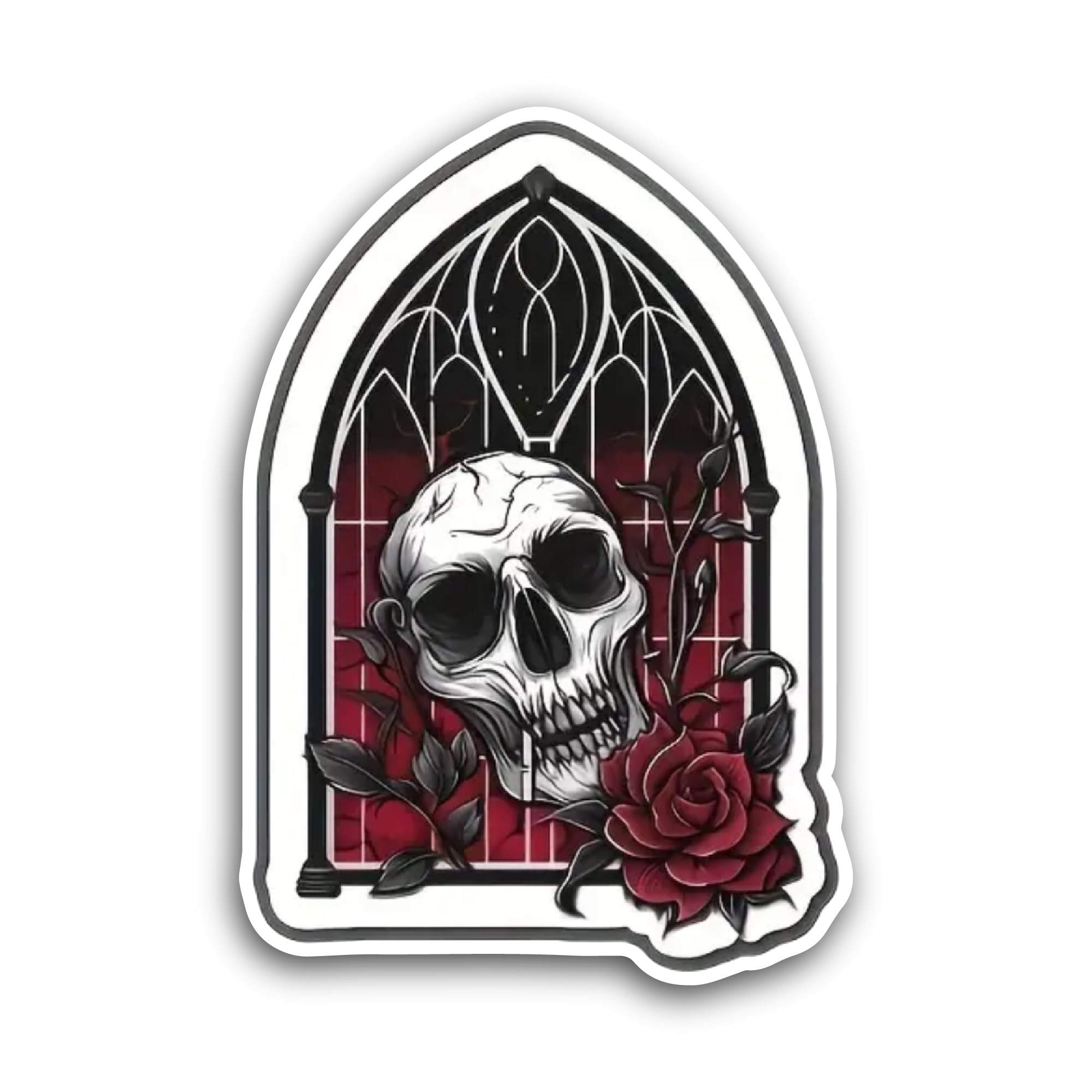 2 (Pieces) 3" and 5" Christmas Chic Sticker, Waterproof Vinyl Decals for Many Purpose Like Cars, Tru